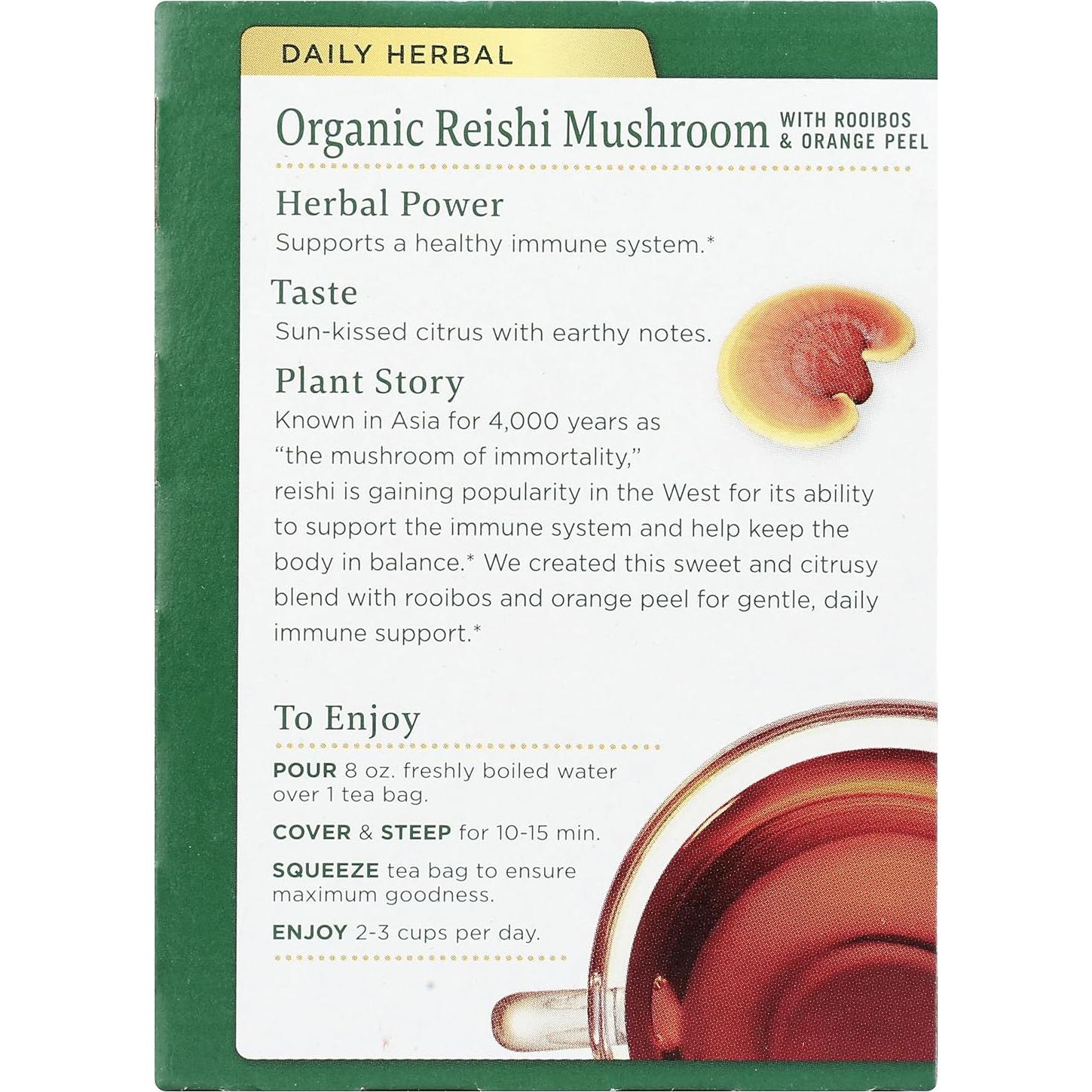 Té Orgánico de Hongo Reishi Medicinales Tradicionales 16 Cuentos