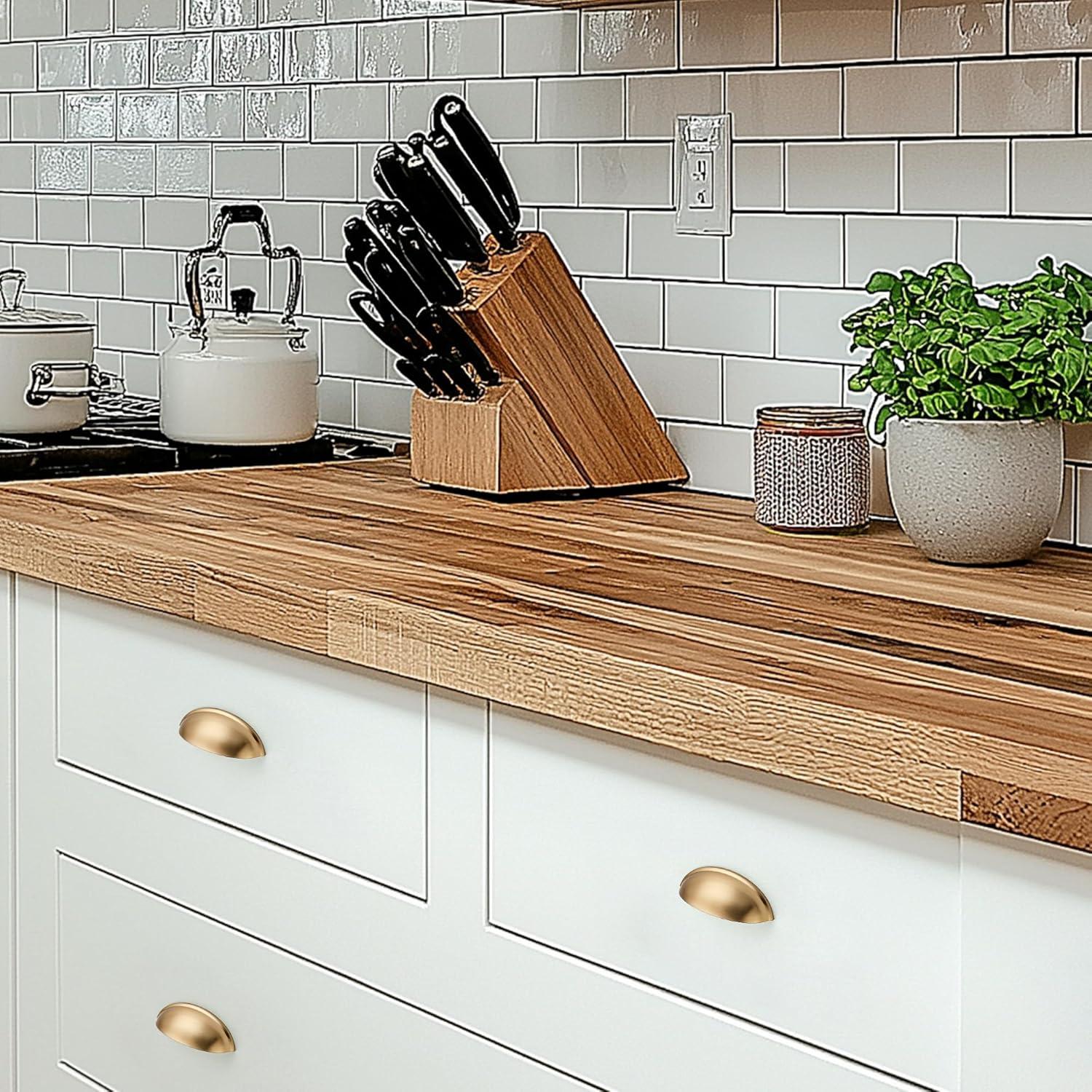 Tiradores de Cajón Ravinte 5 Pack Bronce Champán 7.62 cm