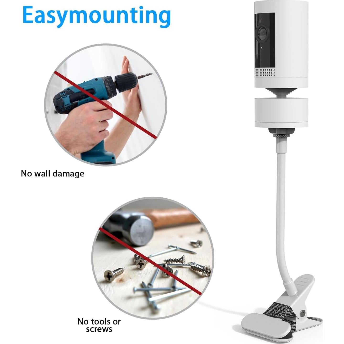 Soporte de Abrazadera Flexible VOMENC para Cámara Pan Tilt 5.9"