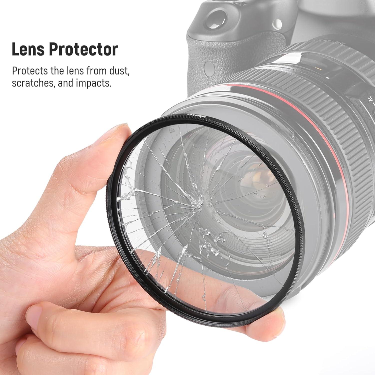 Filtro UV NEEWER 49mm Vidrio Óptico HD Protector