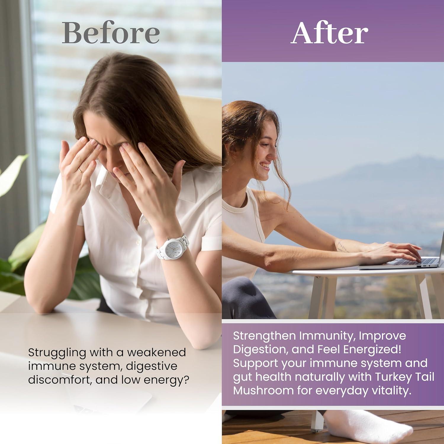 Cápsulas de Hongo Cola de Pavo Vita Green 360 Unidades