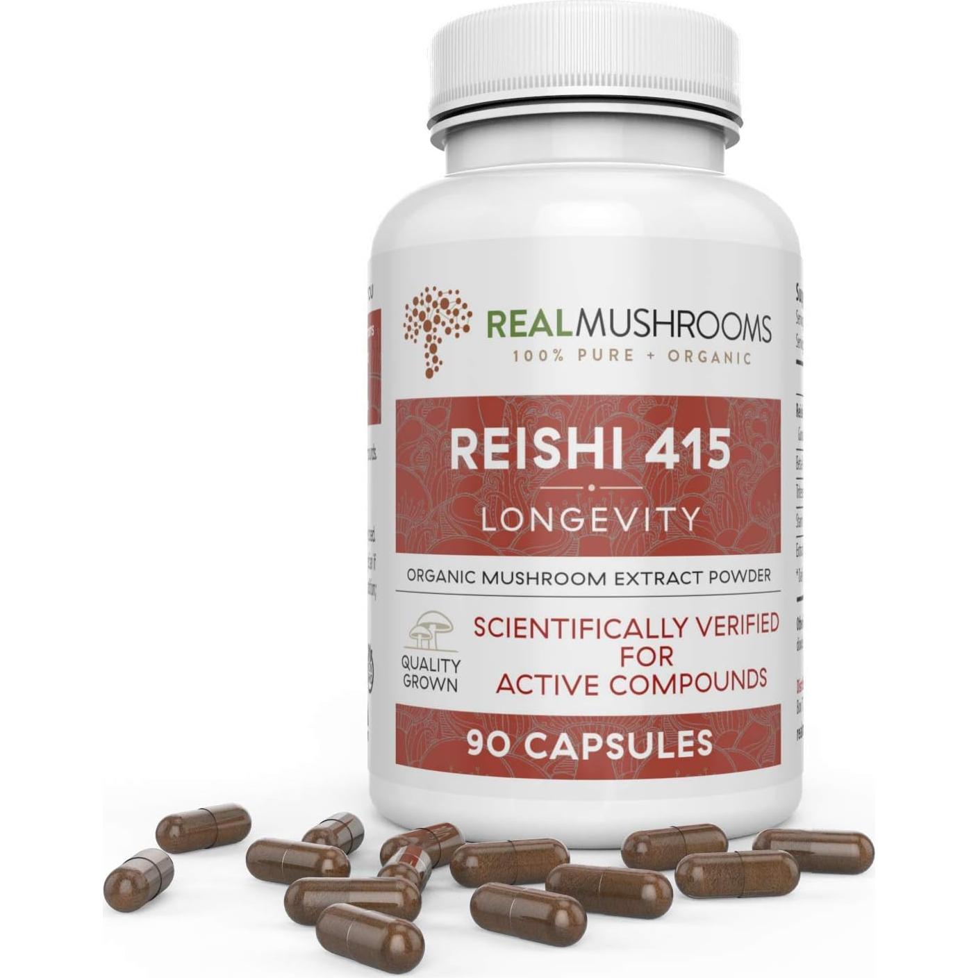 Suplemento de Hongos Reales: Reishi, Cola de Pavo y Chaga 90-120 cápsulas