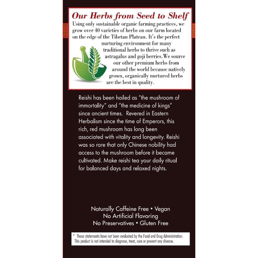 Té Herbal Bravo Tea Hongo Reishi Sin Cafeína 20 Bolsitas