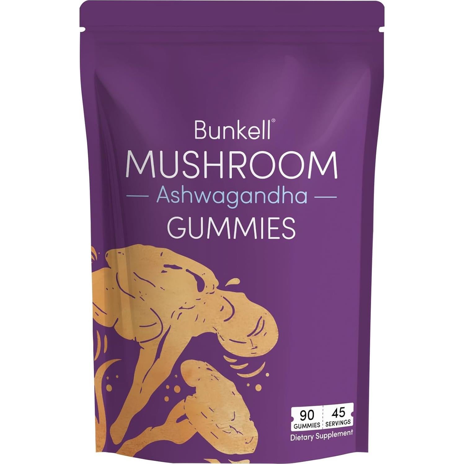 Gomitas de Champiñón Bunkell con Ashwagandha - 90 Unidades