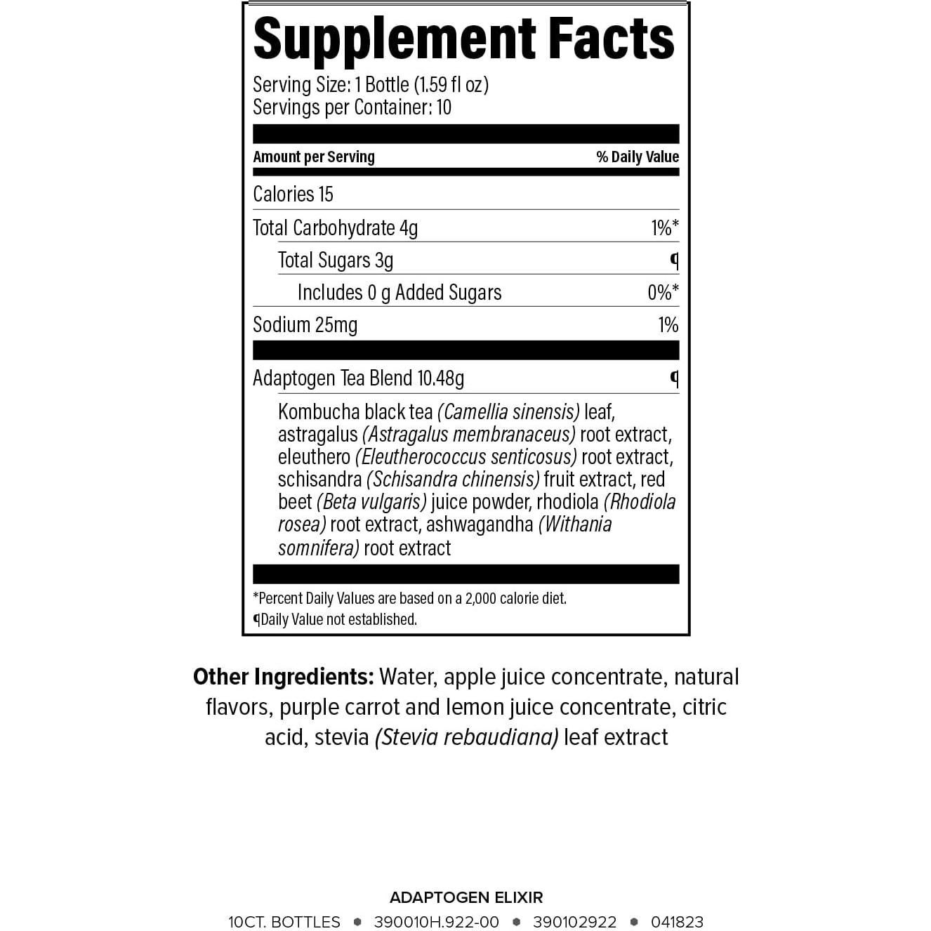 Isagenix Adaptogen Elixir - Suplemento Líquido 10x47ml