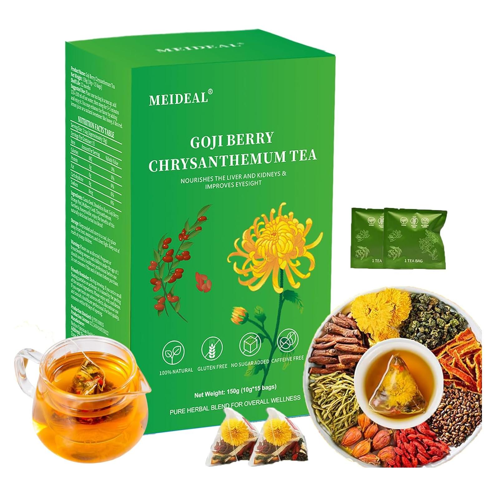 Té Herbal Goji Berry y Crisantemo Meideal 15 Bolsitas 10g