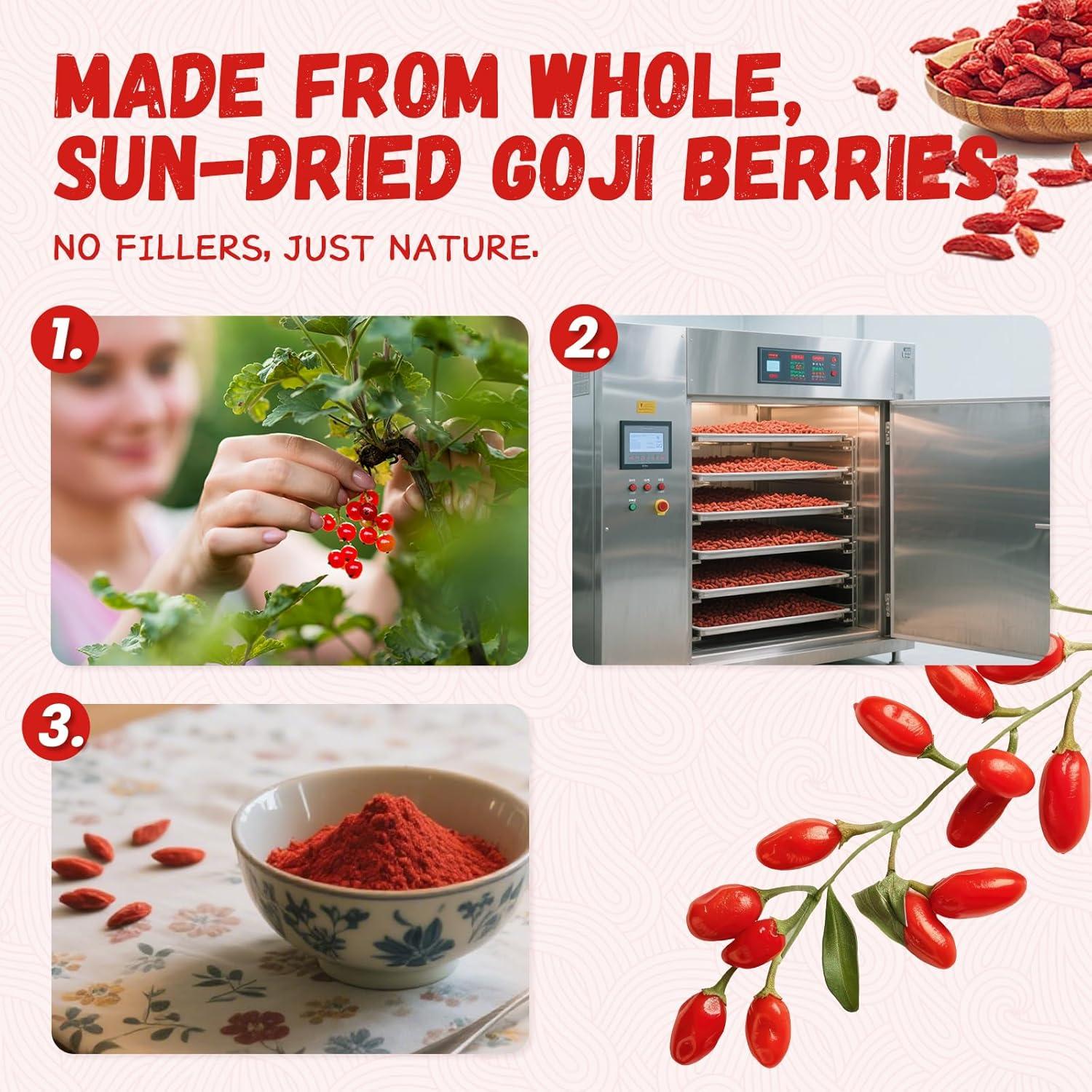 Polvo de Baya de Goji NutraBloom 113.4 g Natural Liofilizado