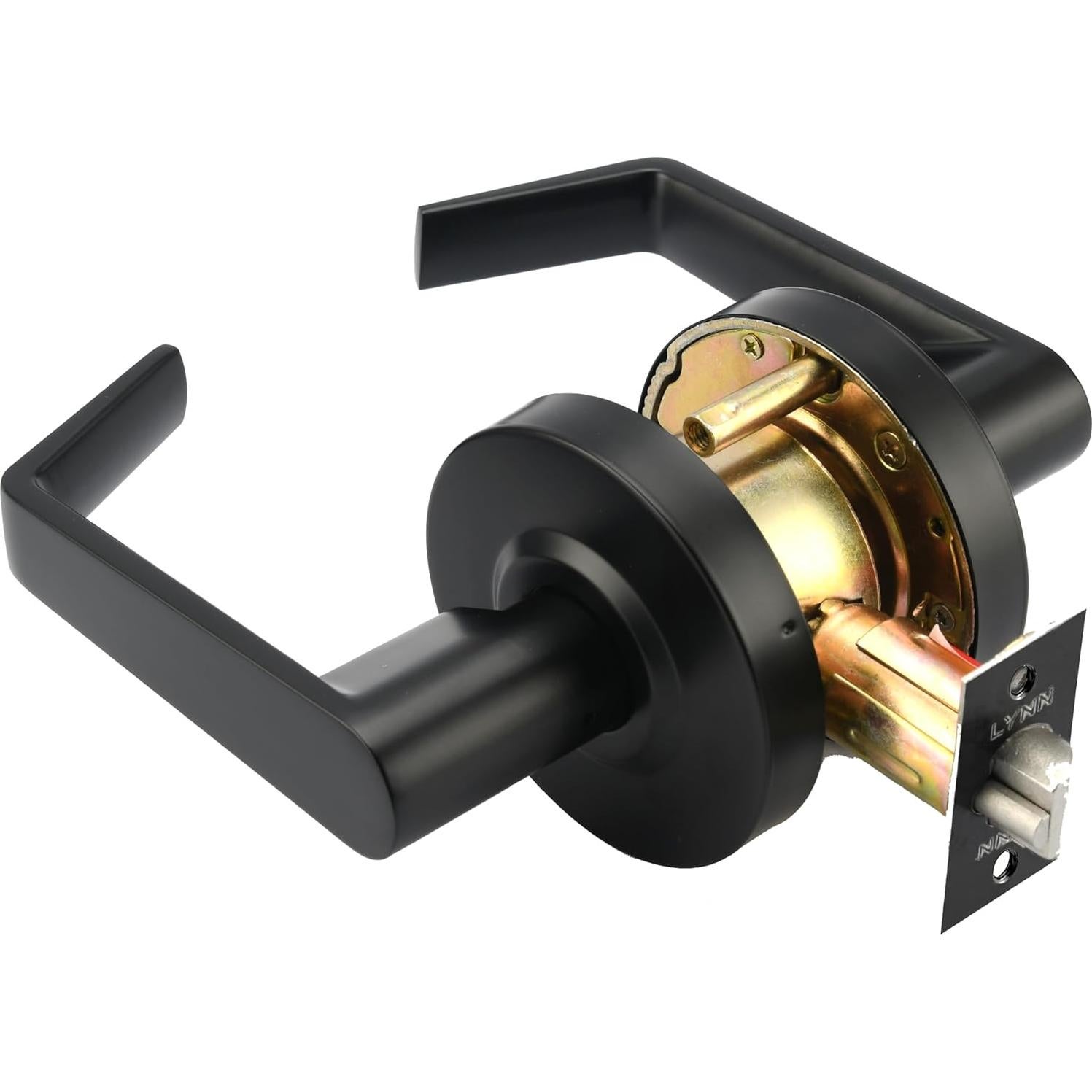 Cerradura de Puerta Comercial Lynn Hardware - Cilíndrica Negra