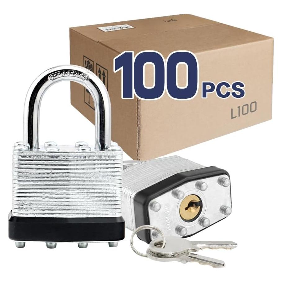 Candado Laminado LanuBe con Llave Igual - Paquete de 100