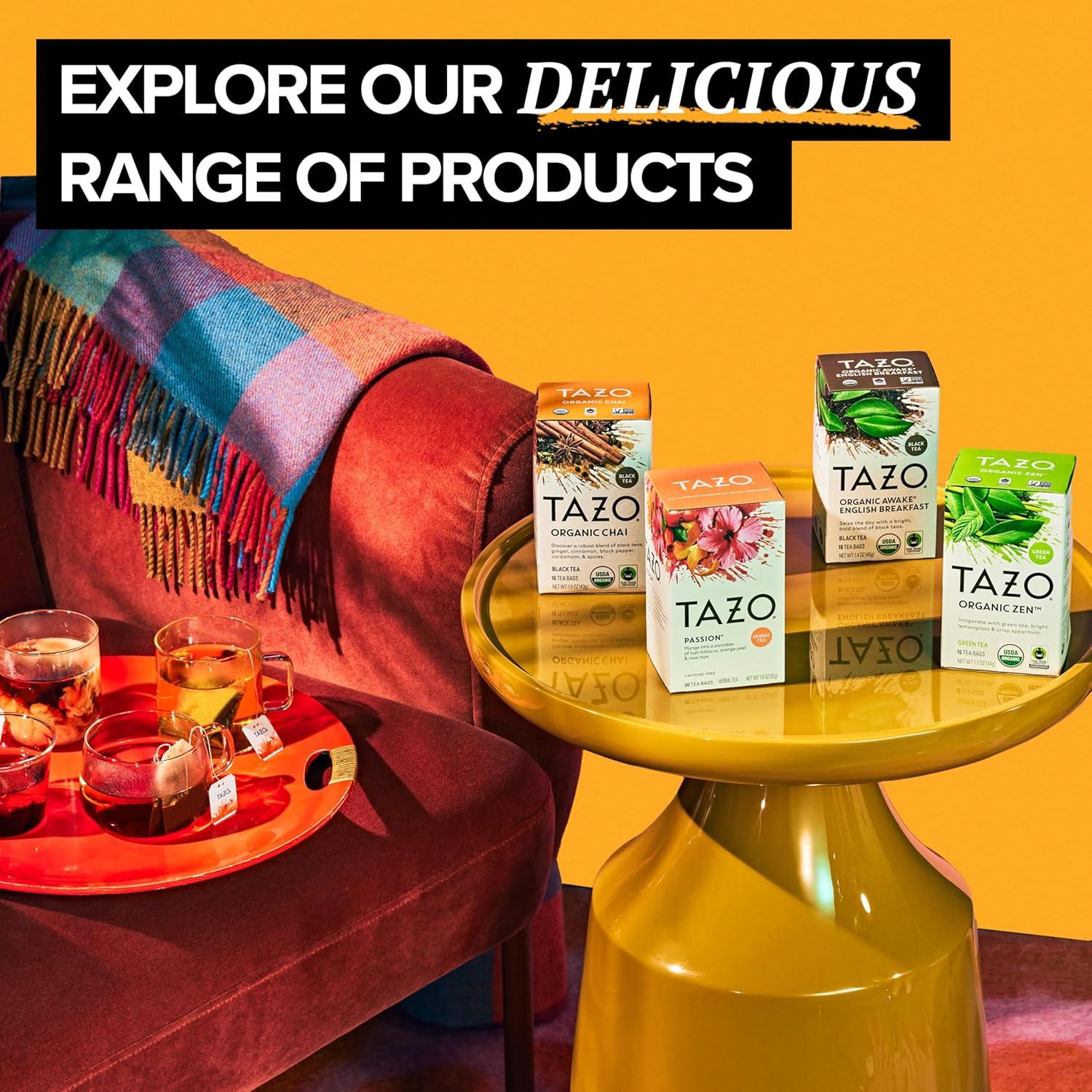 Té Negro Chai Orgánico TAZO - 96 Bolsitas (6 Cajas de 16)