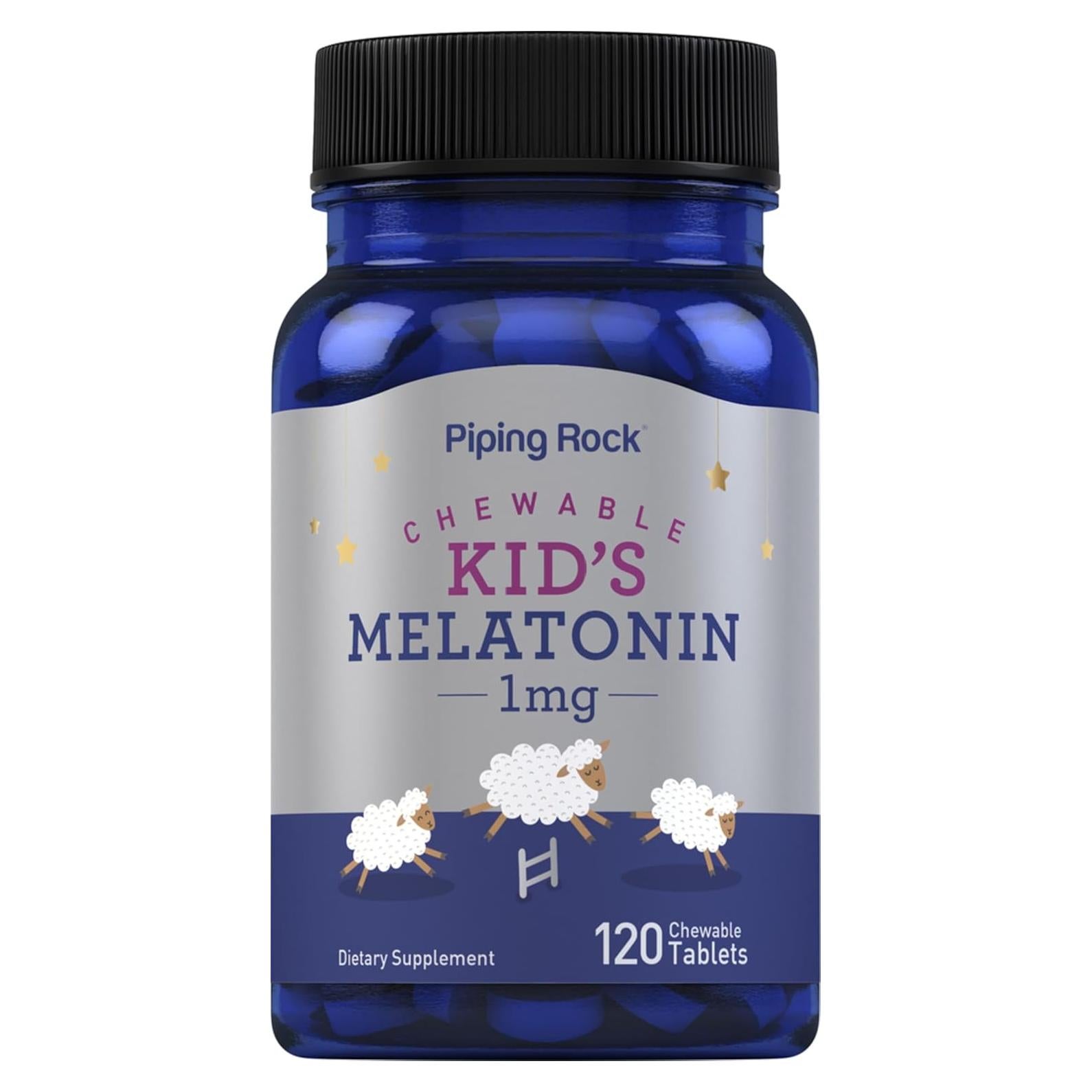 Melatonina Piping Rock para Niños 1mg 120 Tabletas Masticables
