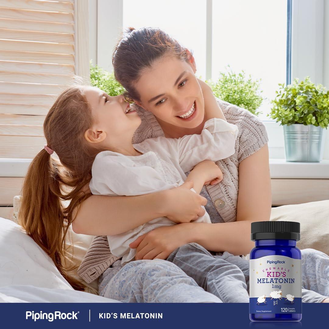 Melatonina Piping Rock para Niños 1mg 120 Tabletas Masticables