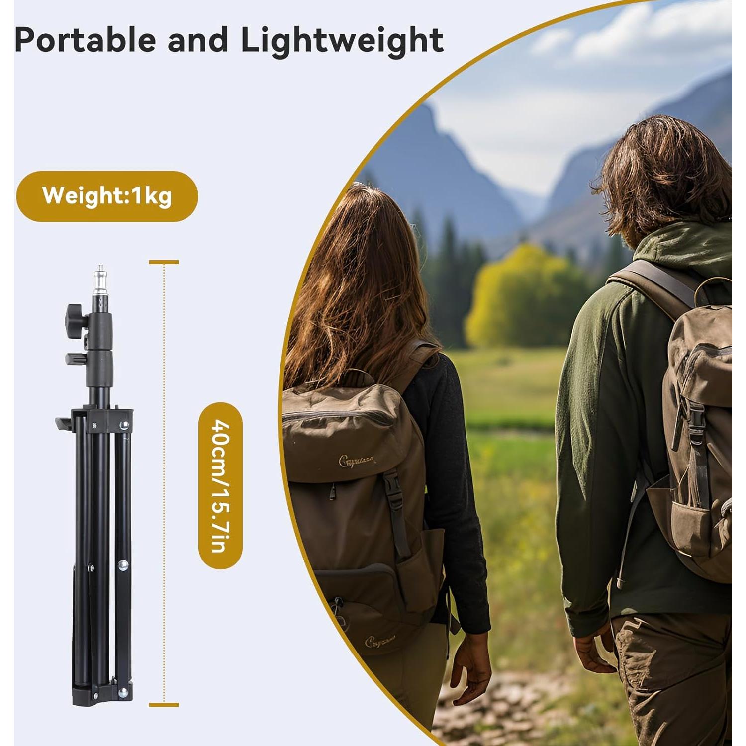 Soporte de Luz Portátil UTEBIT Tripode 2 Pcs Ajustable 40-114cm