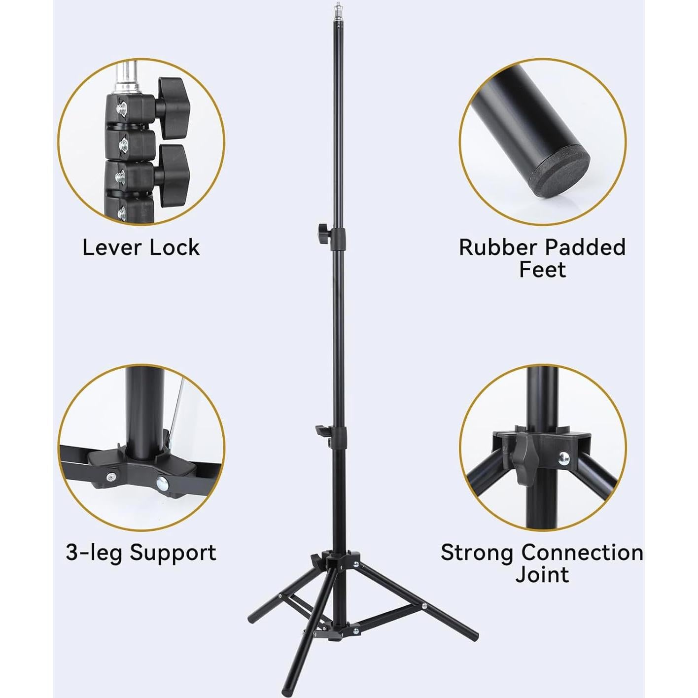 Soporte de Luz Portátil UTEBIT Tripode 2 Pcs Ajustable 40-114cm