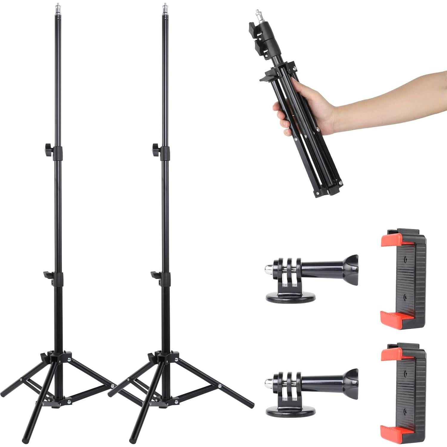 Soporte de Luz Portátil UTEBIT Tripode 2 Pcs Ajustable 40-114cm