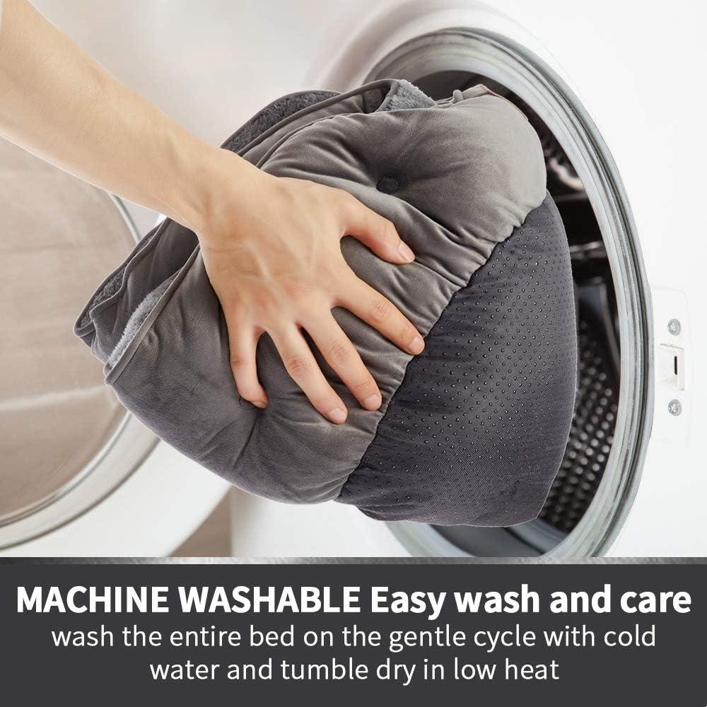 Cama Mediana Asvin para Perros y Gatos Gris 63,5 cm