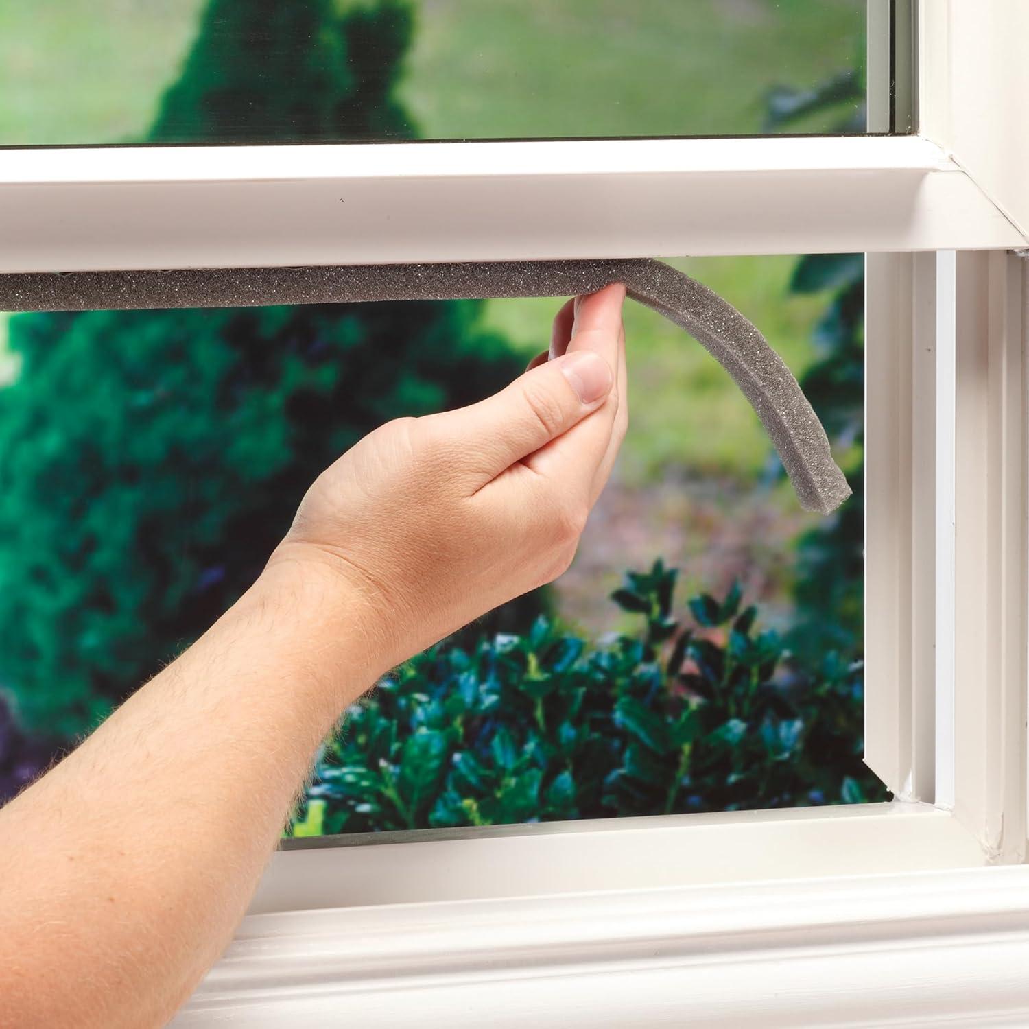 Sello de Ventana de Espuma M-D 1.27 cm x 1.91 cm x 5.18 m Gris