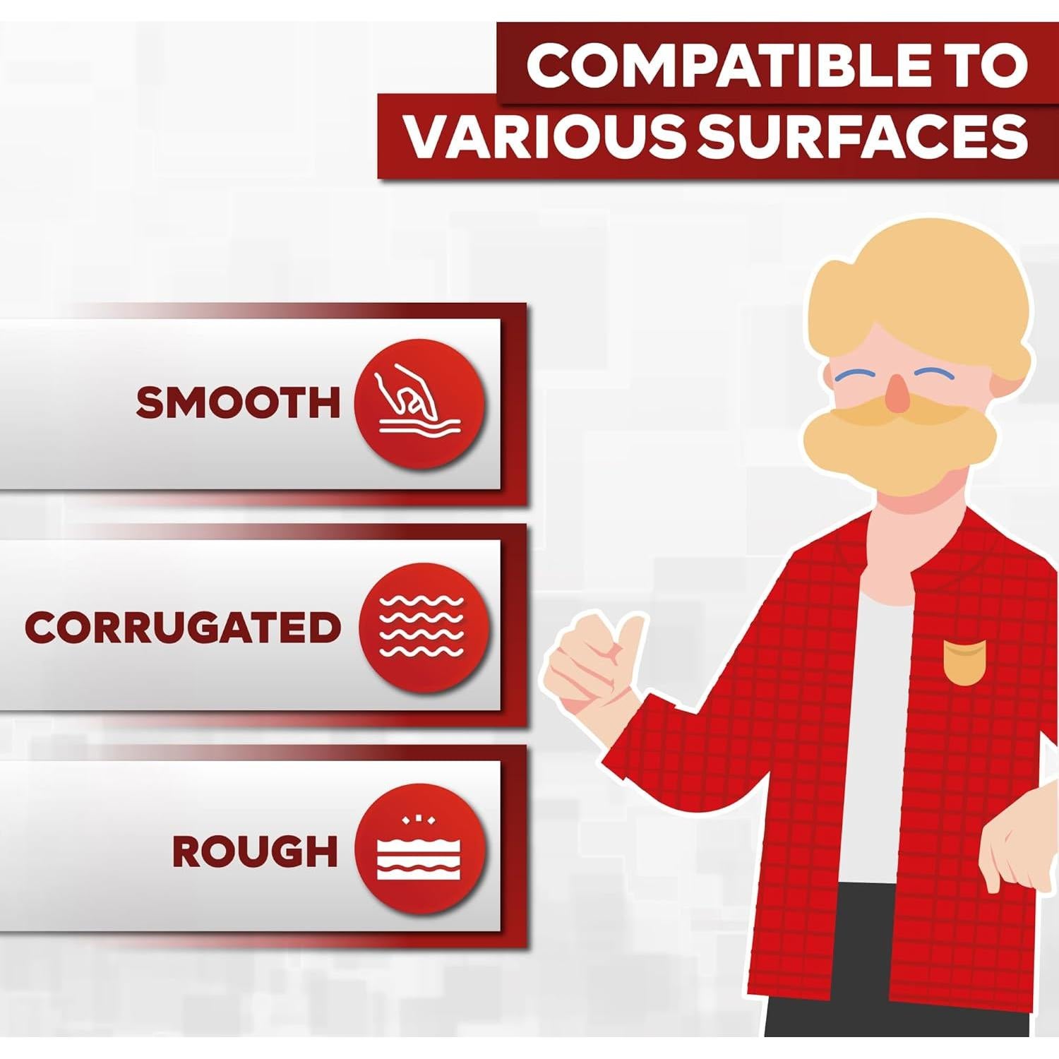 Cinta adhesiva de ducto XFasten blanca 7.62 cm x 27.43 m