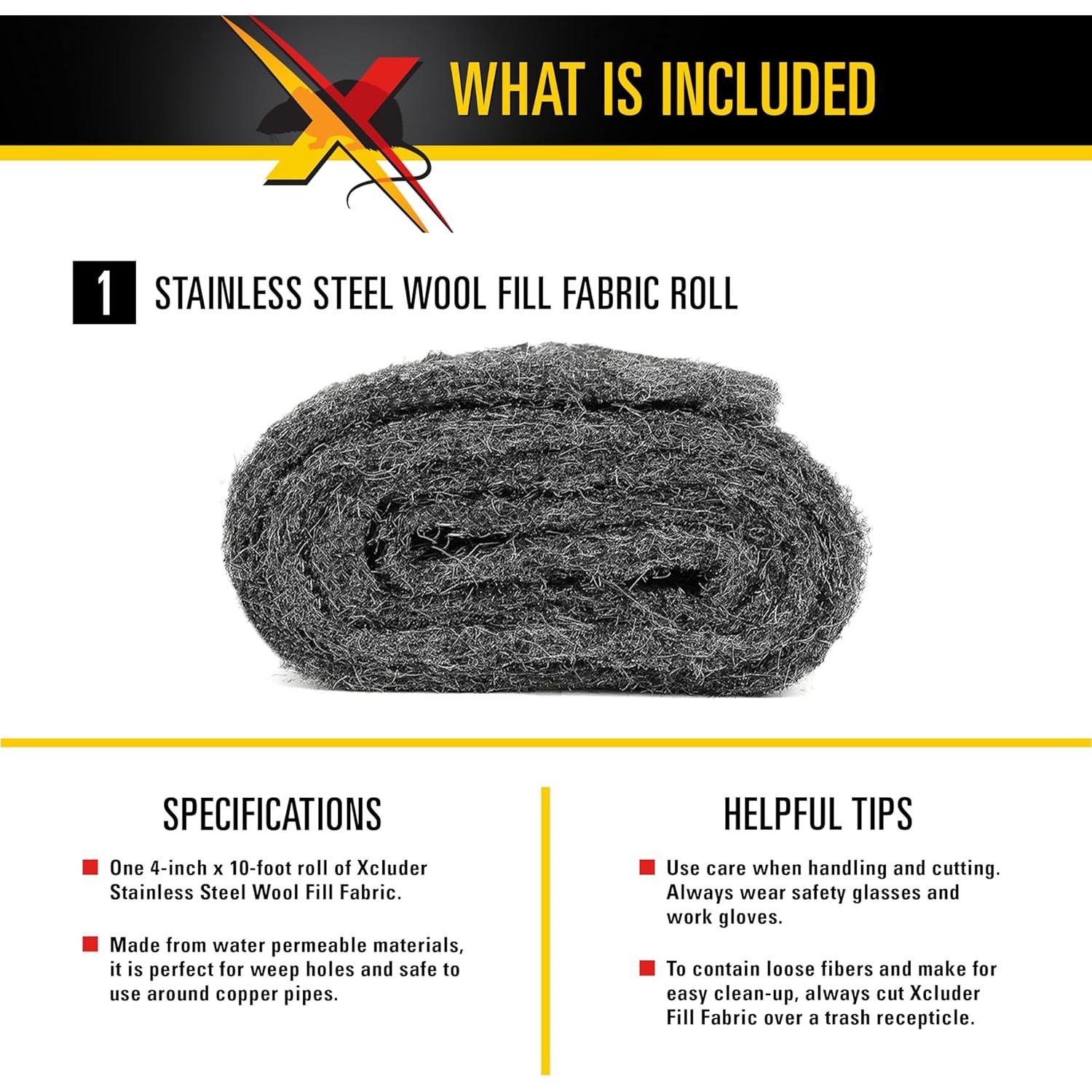 Tela de Relleno Xcluder para Control de Roedores 3.05 m