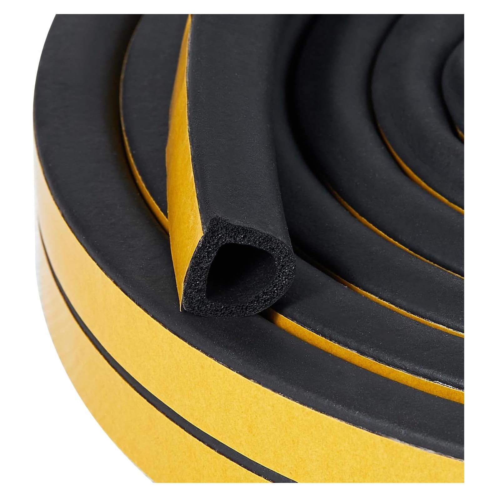 Sello de Aislamiento QDiShi 6m Negro EPDM Autoadhesivo