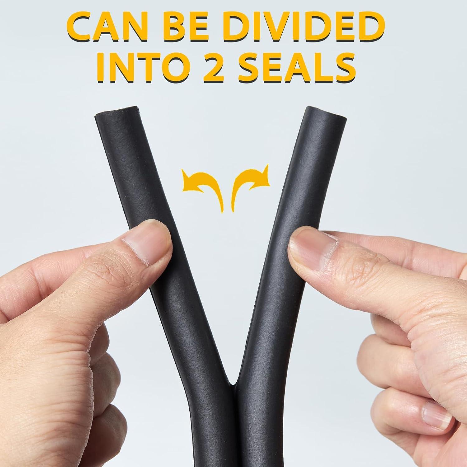 Sello de Aislamiento QDiShi 6m Negro EPDM Autoadhesivo