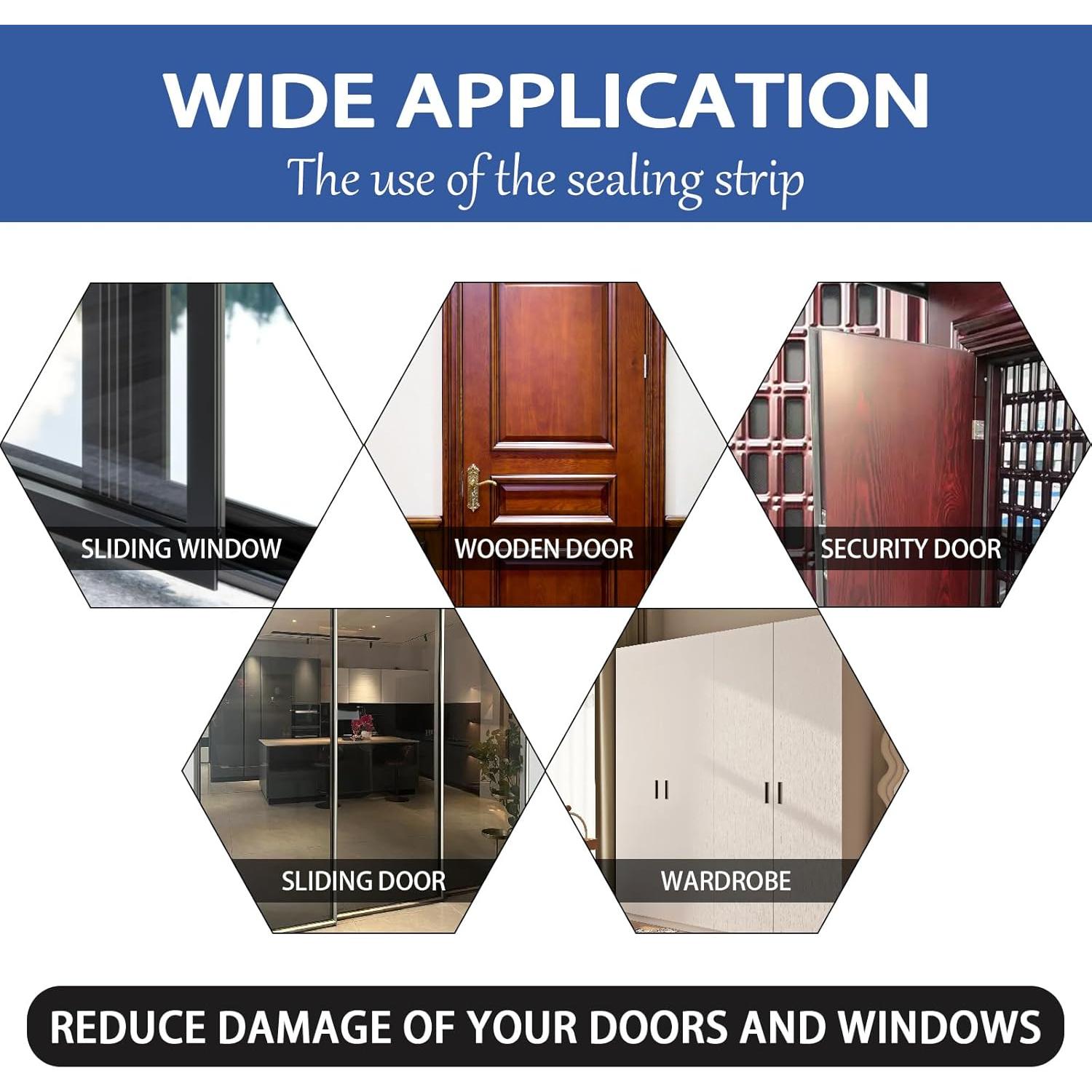 Sello de Aislamiento QDiShi 6m Negro EPDM Autoadhesivo