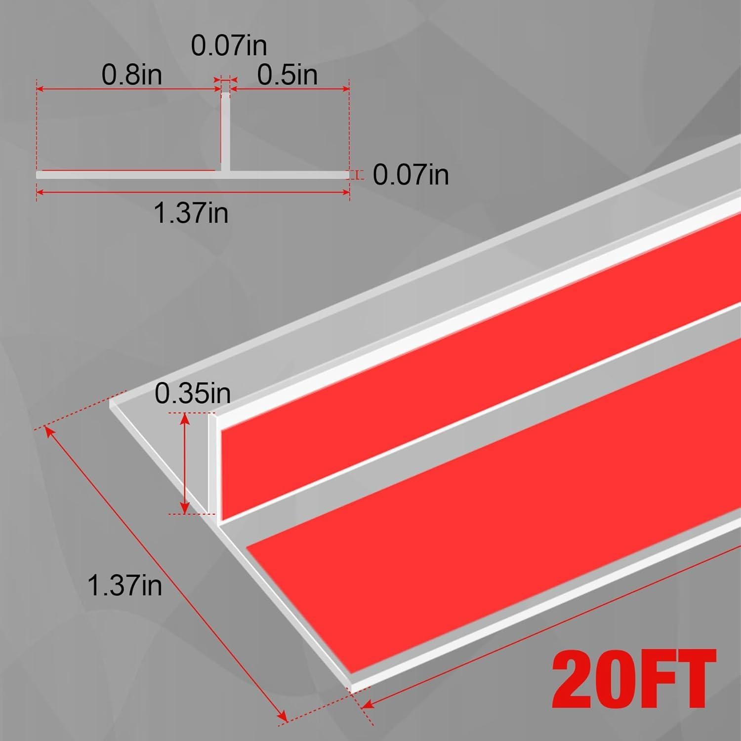 Sellador de Puerta Kikerike 6.1m x 3.48cm Silicona Transparente