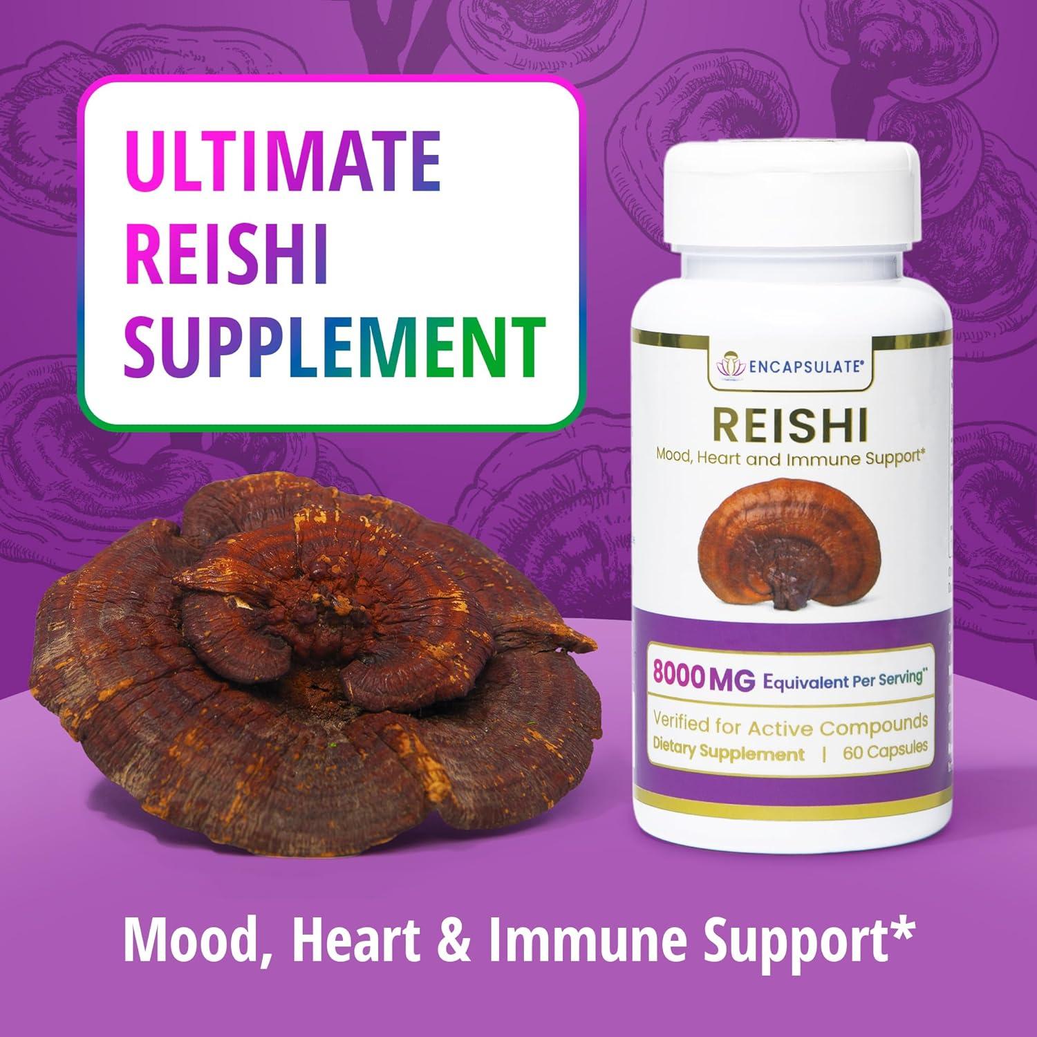 Cápsulas de Reishi ENCAPSULATE 60 Veganas 8:1 Orgánico