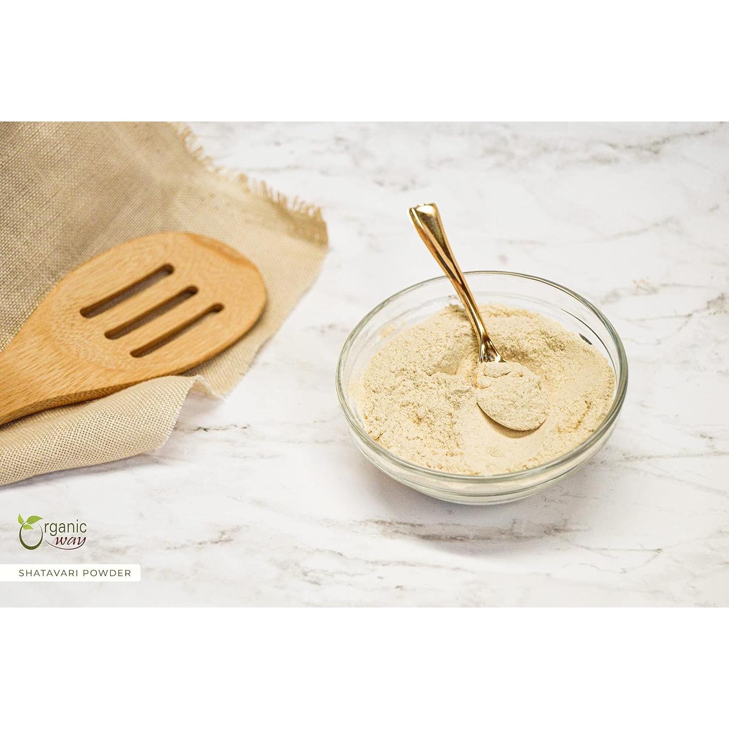 Polvo de Shatavari Orgánico 113.4g - Organic Way - Certificado Kosher