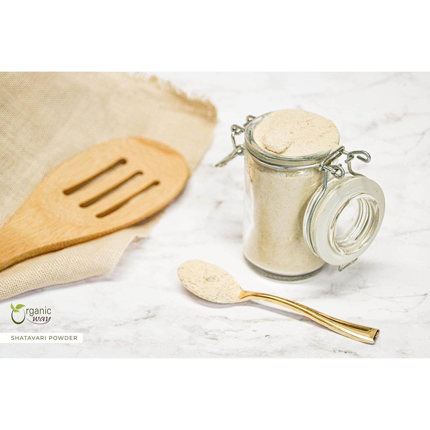 Polvo de Shatavari Orgánico 113.4g - Organic Way - Certificado Kosher