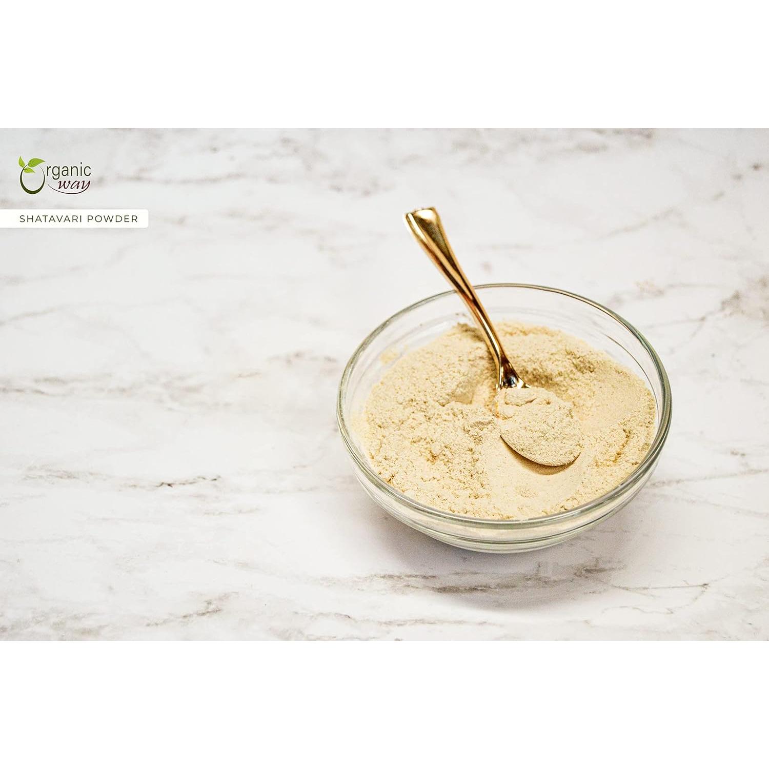 Polvo de Shatavari Orgánico 113.4g - Organic Way - Certificado Kosher