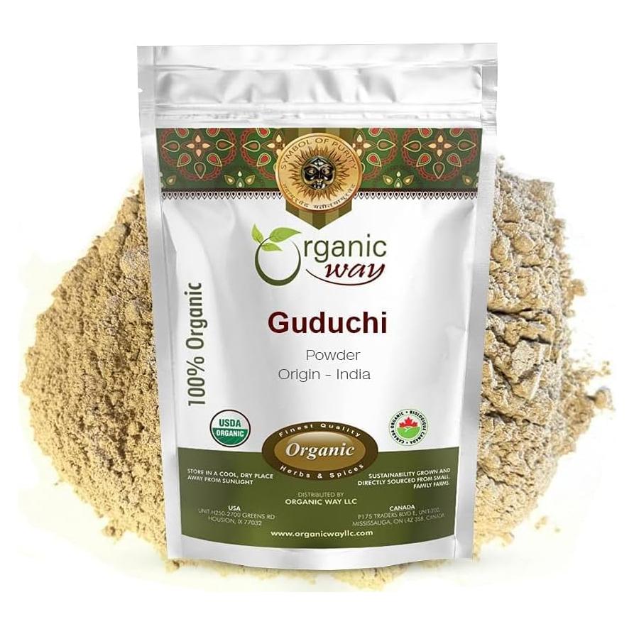 Polvo de Guduchi Orgánico 113g - Tinospora Cordifolia Premium