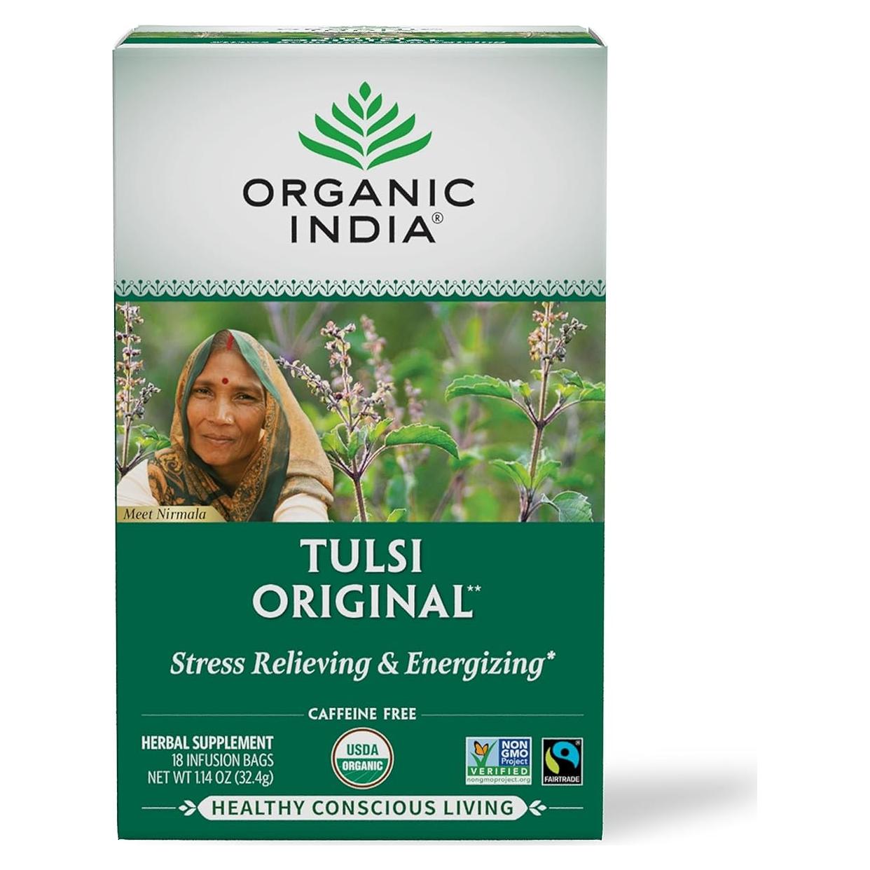 Té Tulsi Original ORGANIC INDIA - 18 Bolsas de Infusión Orgánico