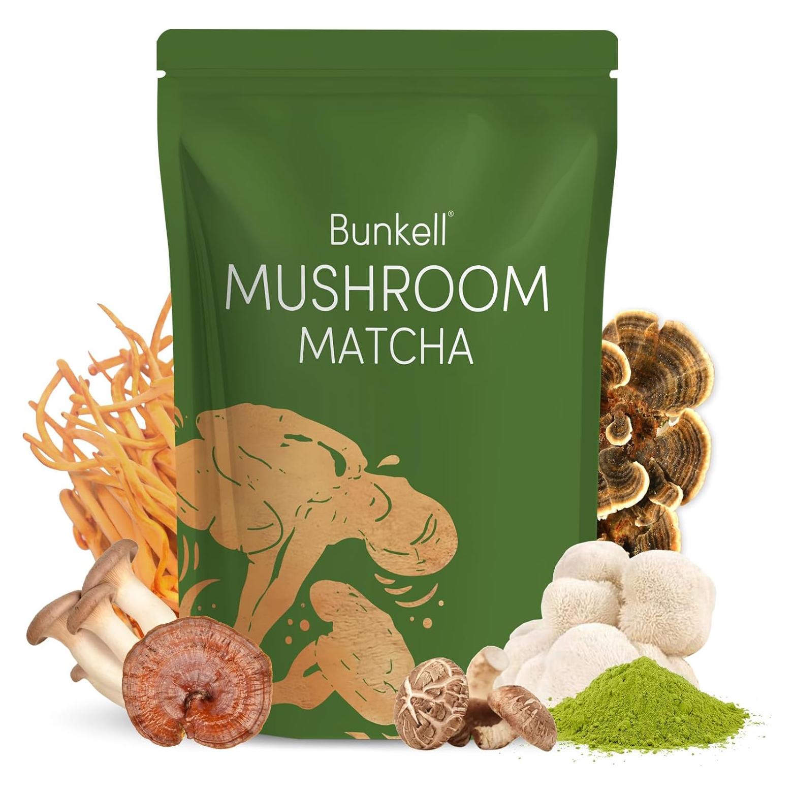 Mezcla de Matcha y Champiñones Bunkell 180g - Energía y Enfoque