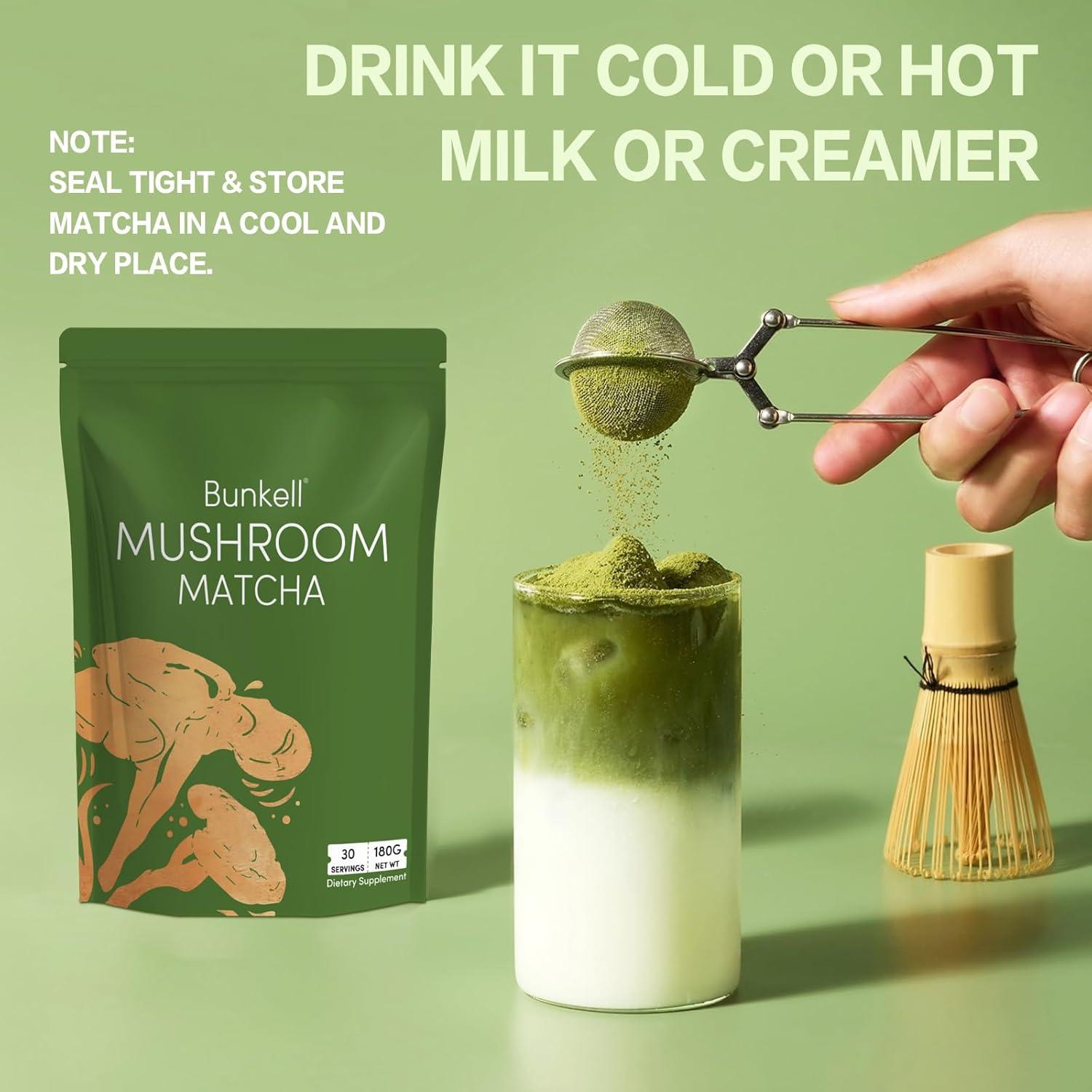 Mezcla de Matcha y Champiñones Bunkell 180g - Energía y Enfoque