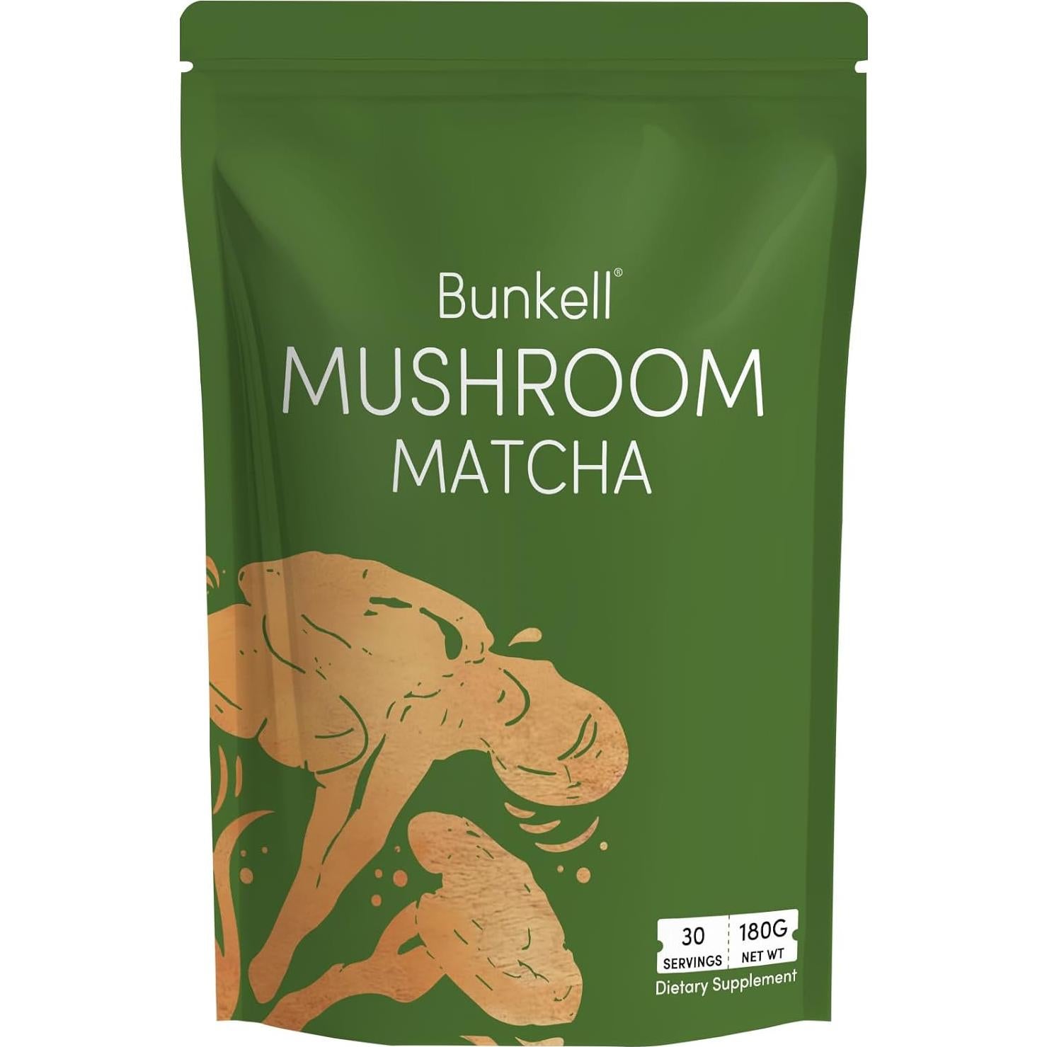 Mezcla de Matcha y Champiñones Bunkell 180g - Energía y Enfoque
