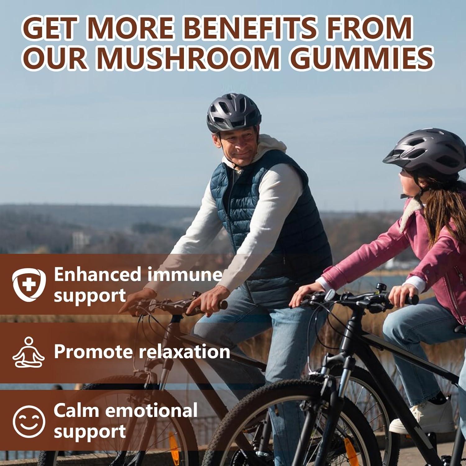 Gominolas de Hongo Vemluta 5000MG - 60 Conteos, Sabor Arándano