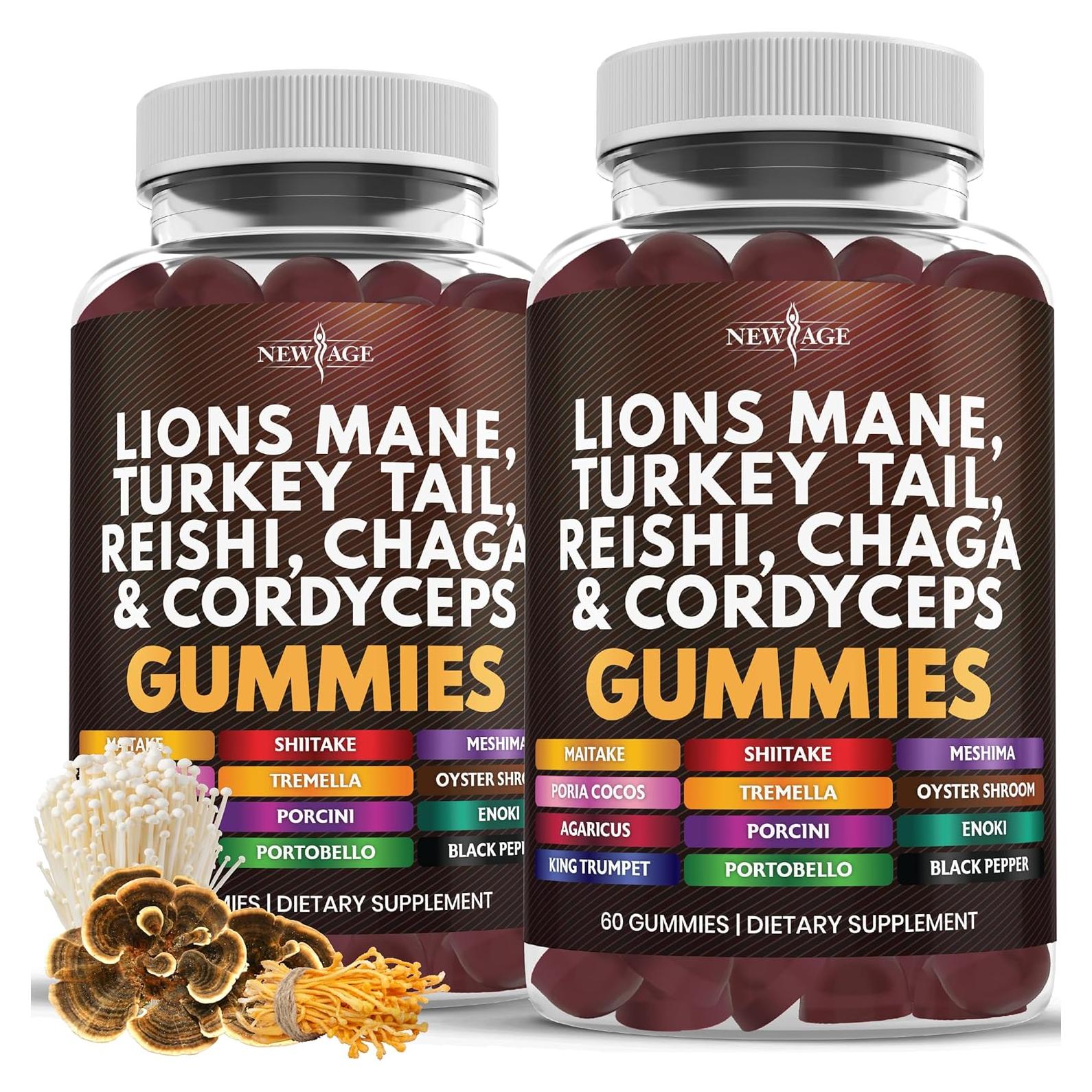 Suplemento de Hongos Melena de León Nueva Era - 120 Gomas