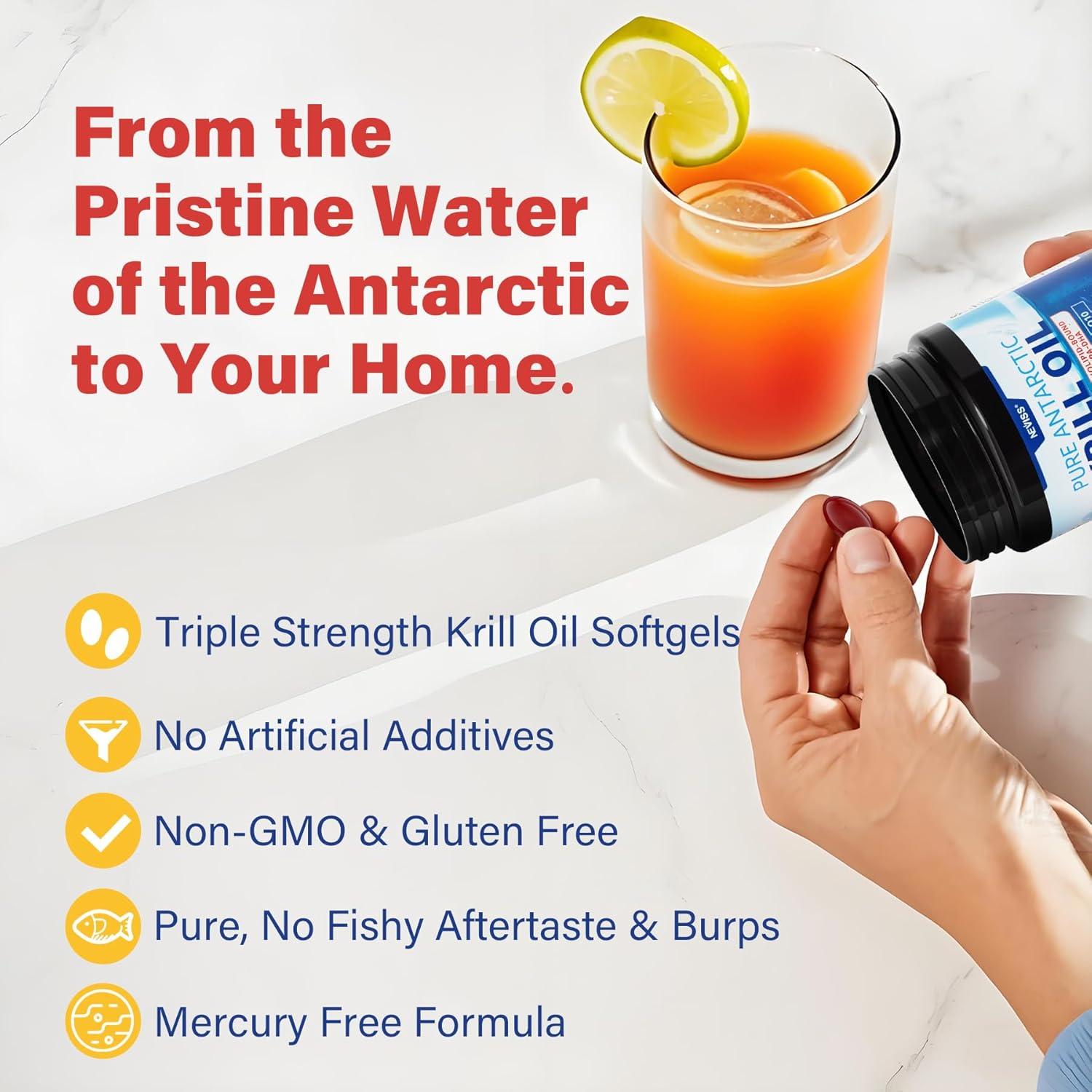 Aceite de Kril Antártico 1200 mg NEVISS - 120 Cápsulas Blandas