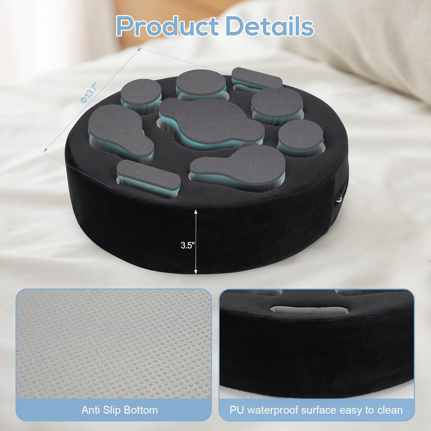 Cojín Soporte para Tazas FDMGEL Negro - Previene Derrames