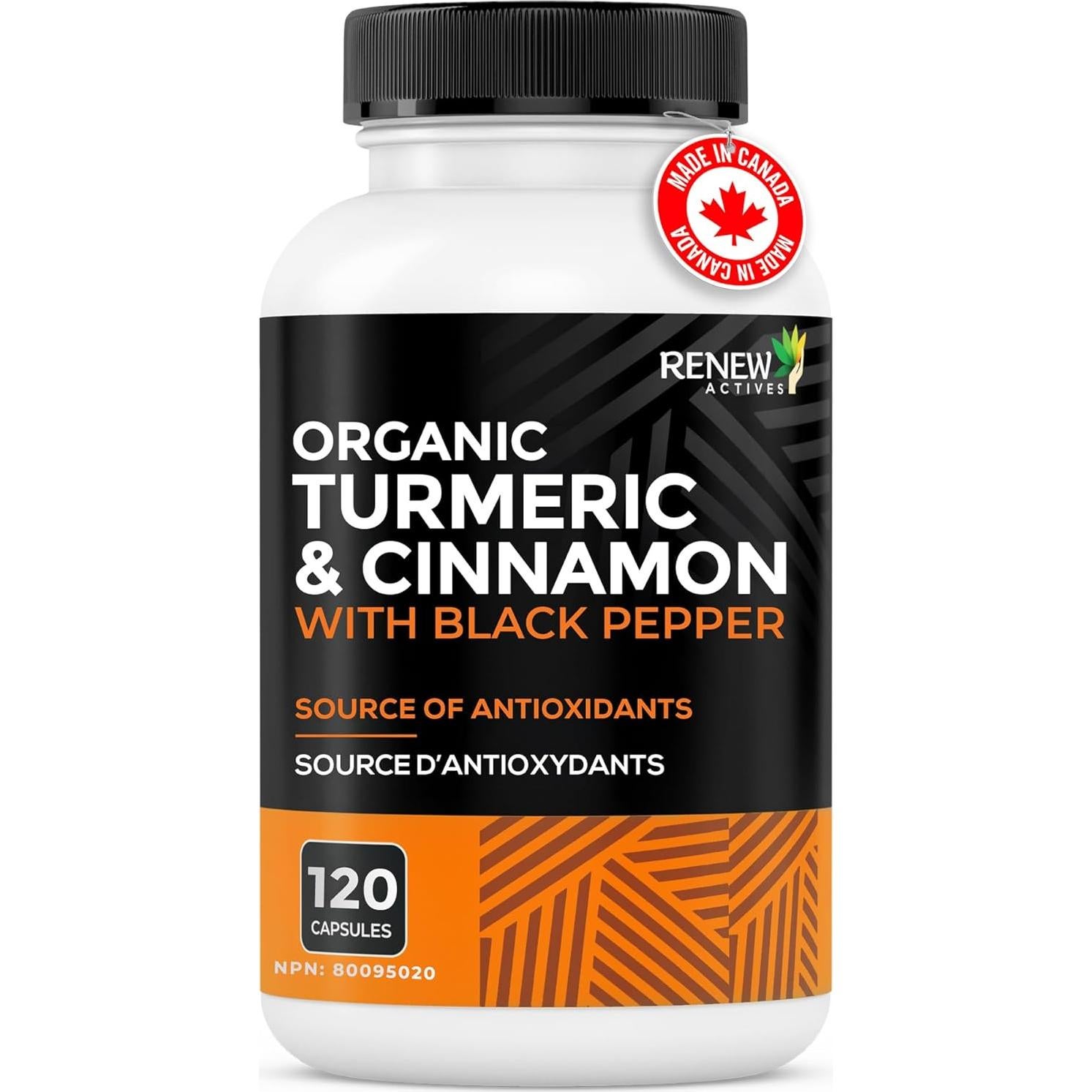 Cápsulas de Cúrcuma Orgánica Renew Actives 120 Unidades