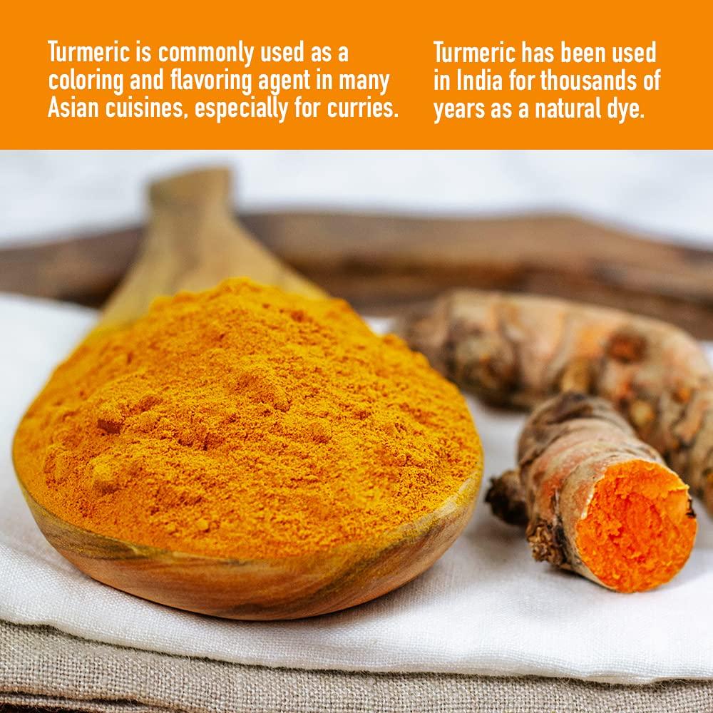 Cúrcuma Orgánica Molida HQOExpress 510 g - Certificada USDA