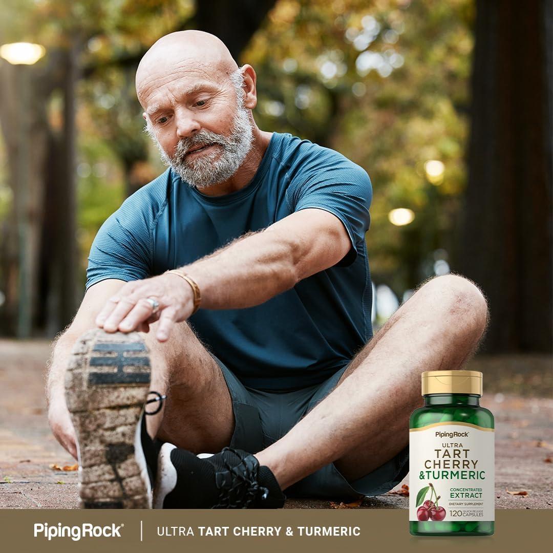 Cápsulas de Cúrcuma y Cereza Ácida Piping Rock 120 Unidades