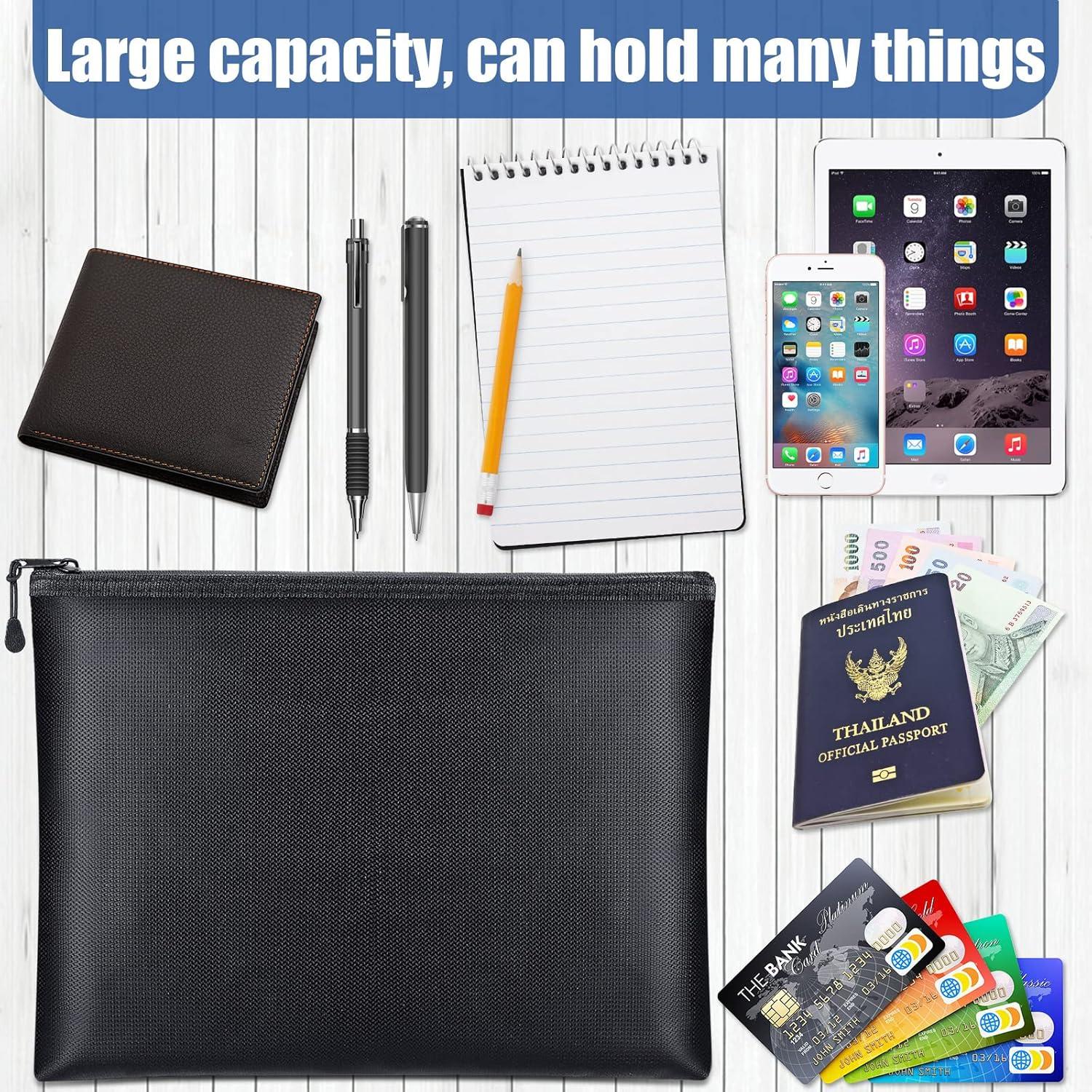 Paquete de 4 Bolsas a Prueba de Fuego Epakh 34x24 cm