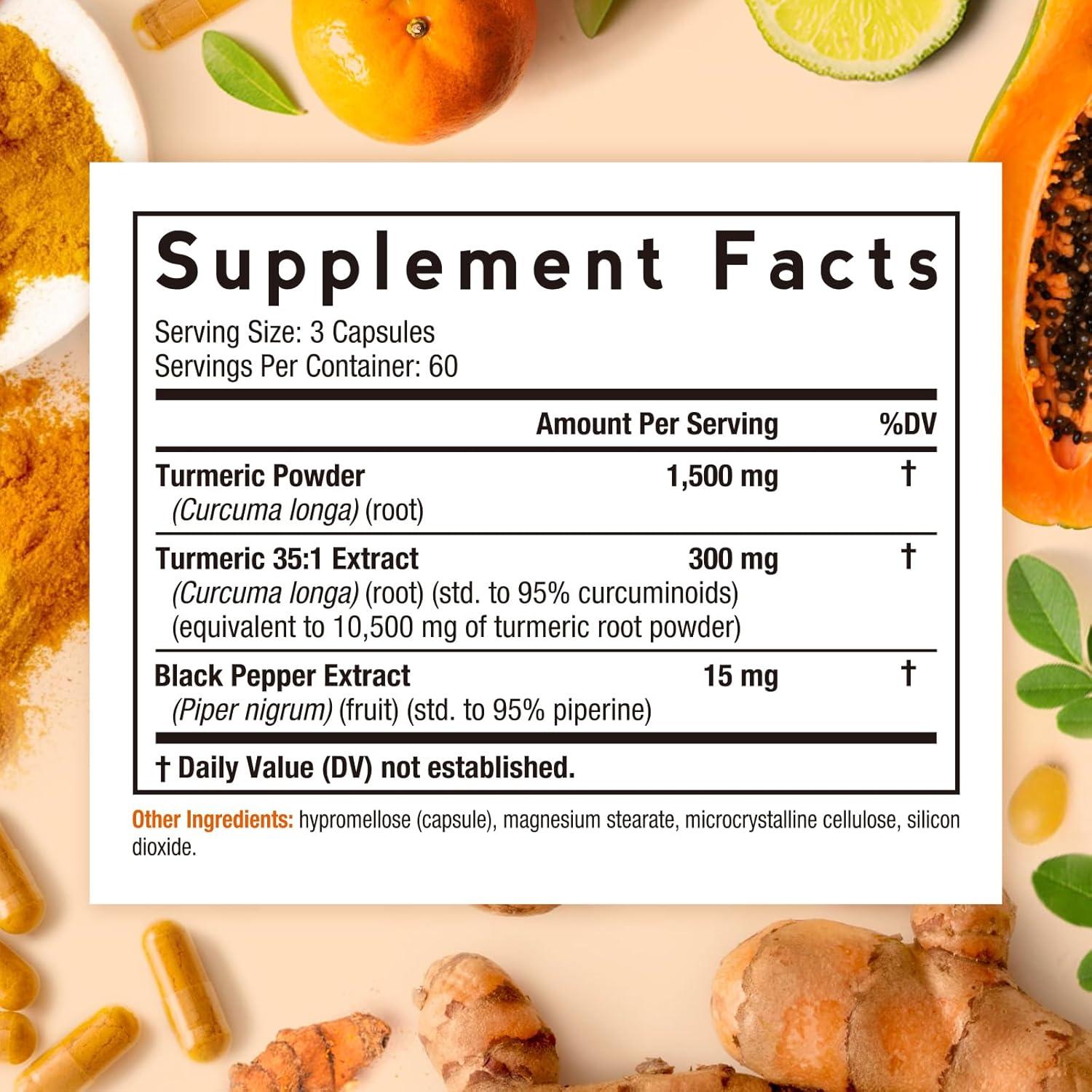 Suplemento de Cúrcuma Recetas del Doctor 12000 mg 180 Cápsulas