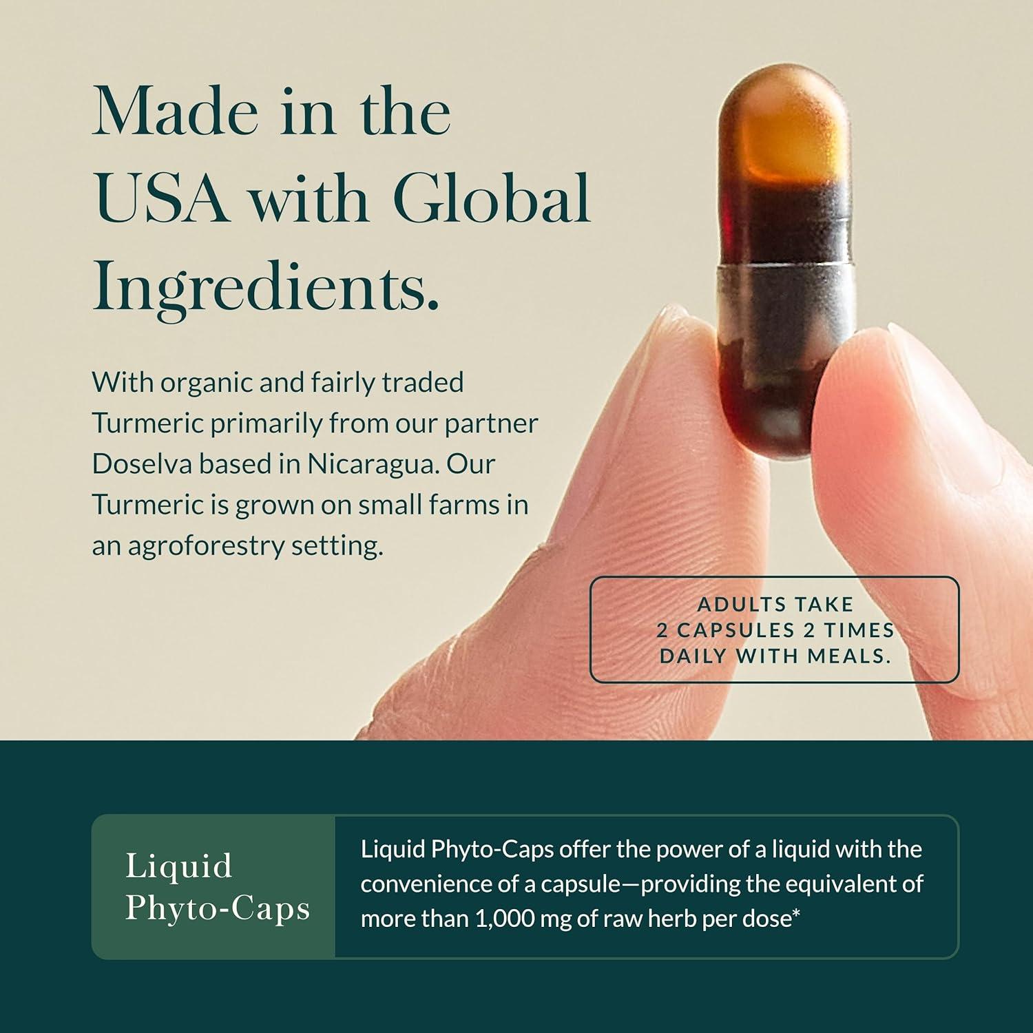 Suplemento Articular Gaia Herbs Cúrcuma Suprema 60 Cápsulas