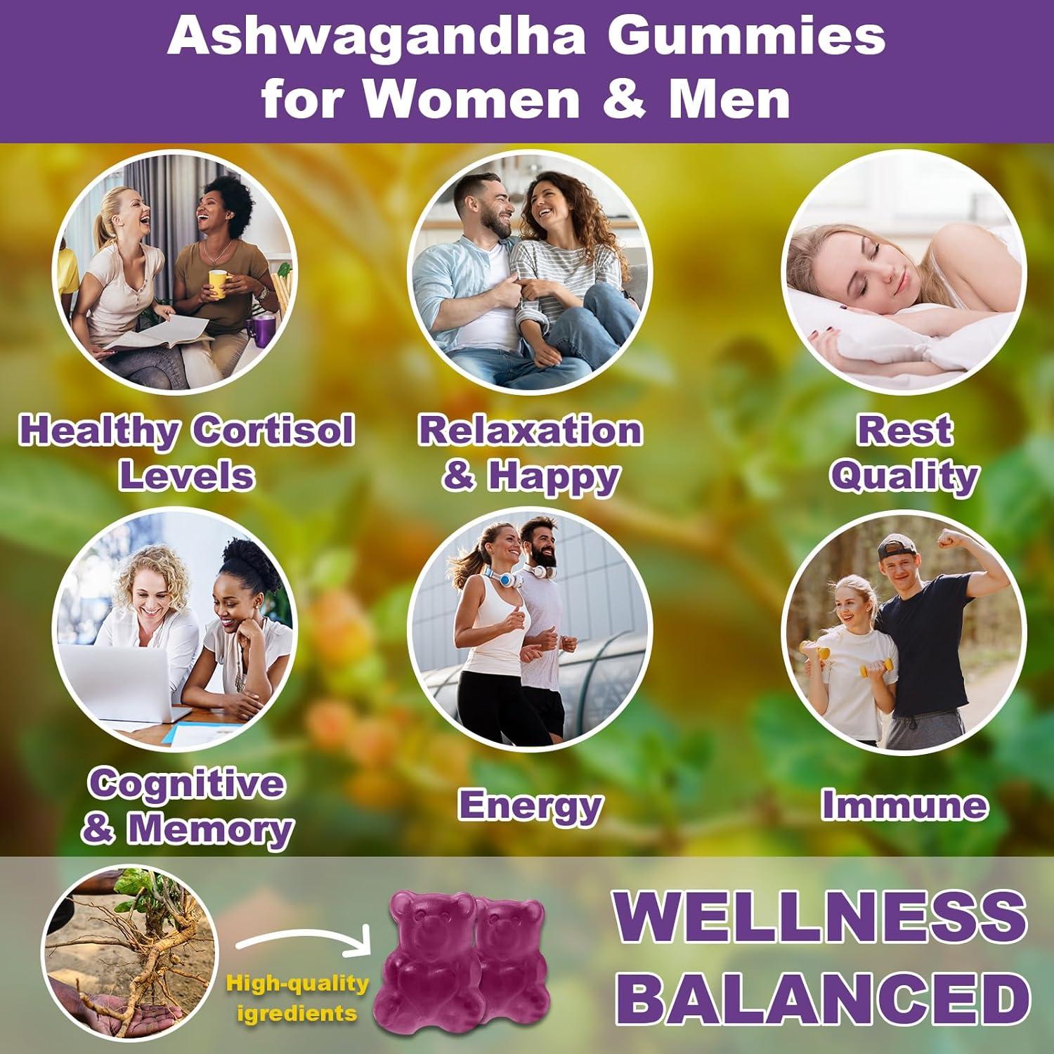 Gomitas Orgánicas de Ashwagandha Mezqai - 60 Unidades