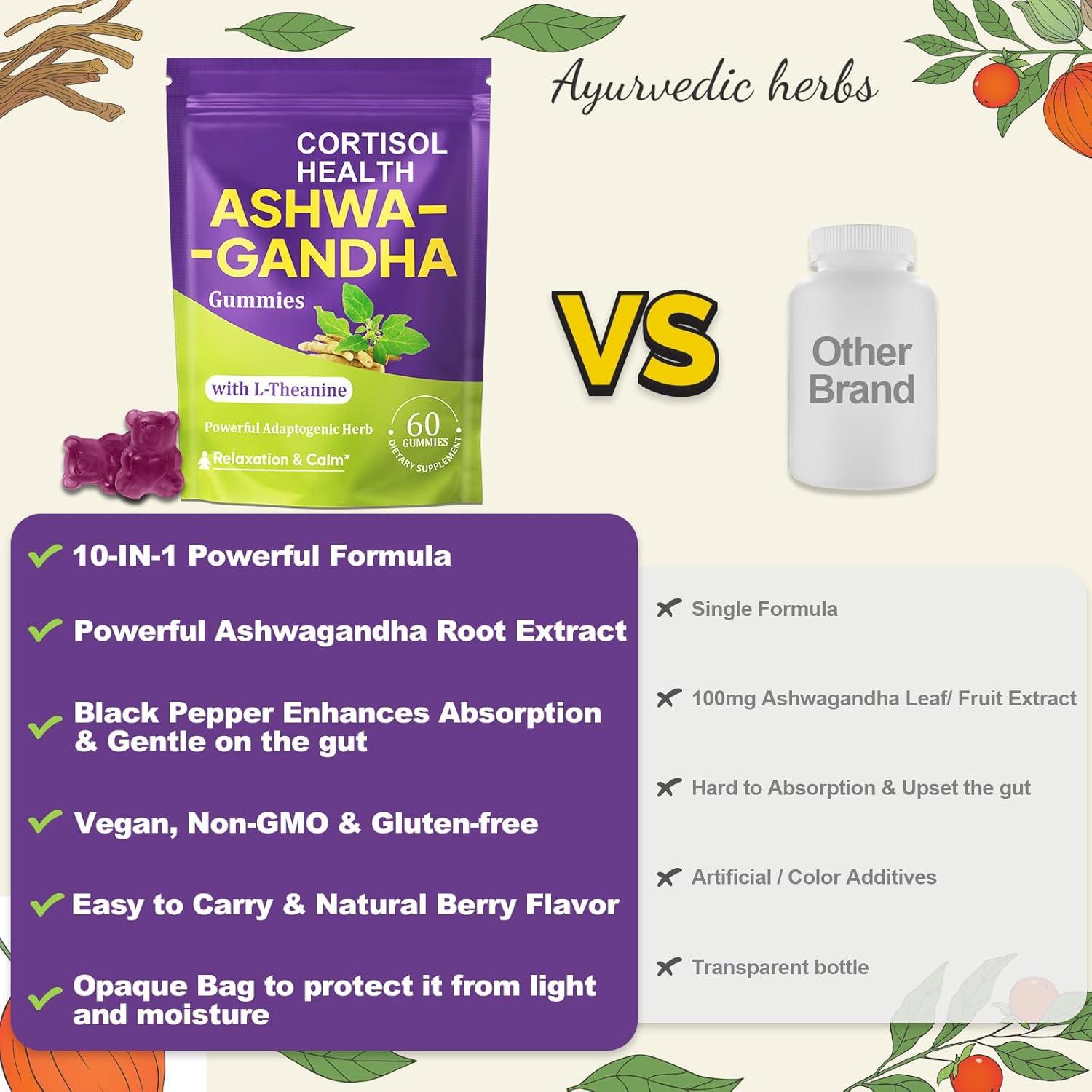 Gomitas Orgánicas de Ashwagandha Mezqai - 60 Unidades