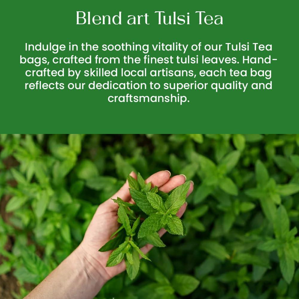 Té de Albahaca Sagrada Tulsi 50 Bolsitas Sin Cafeína