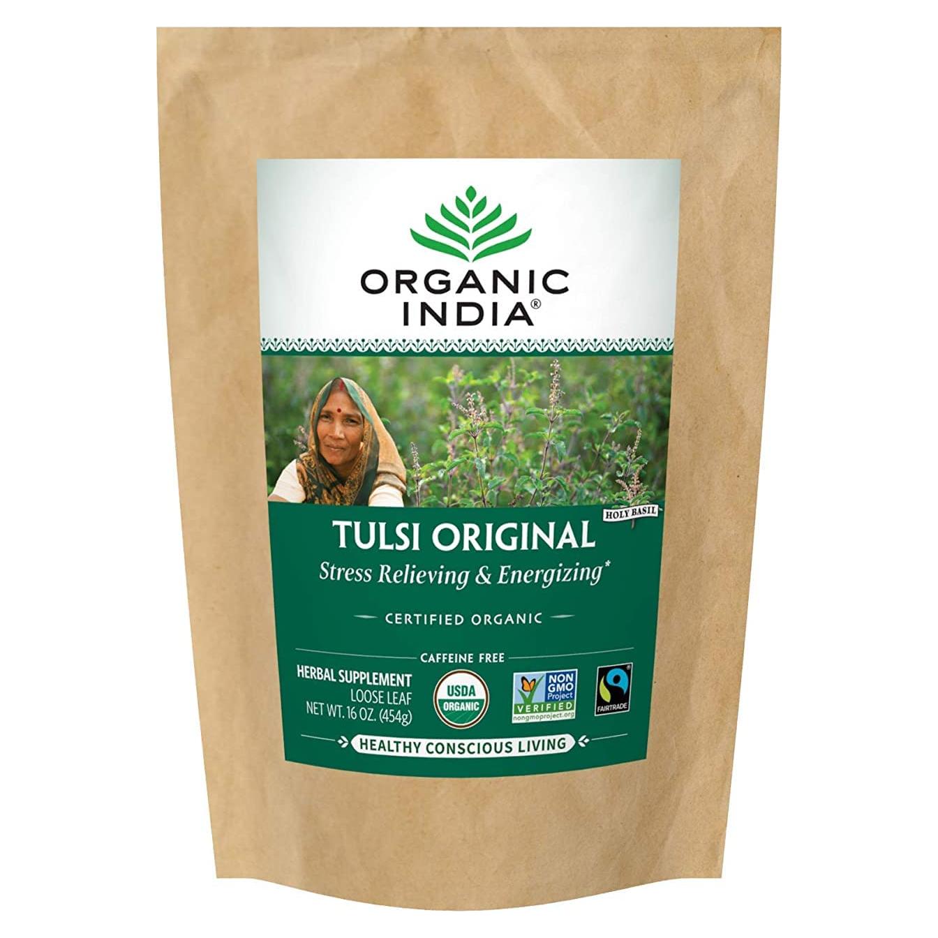 Té de Hierbas Suelto Tulsi Organic India 0.45 kg - Sin Cafeína